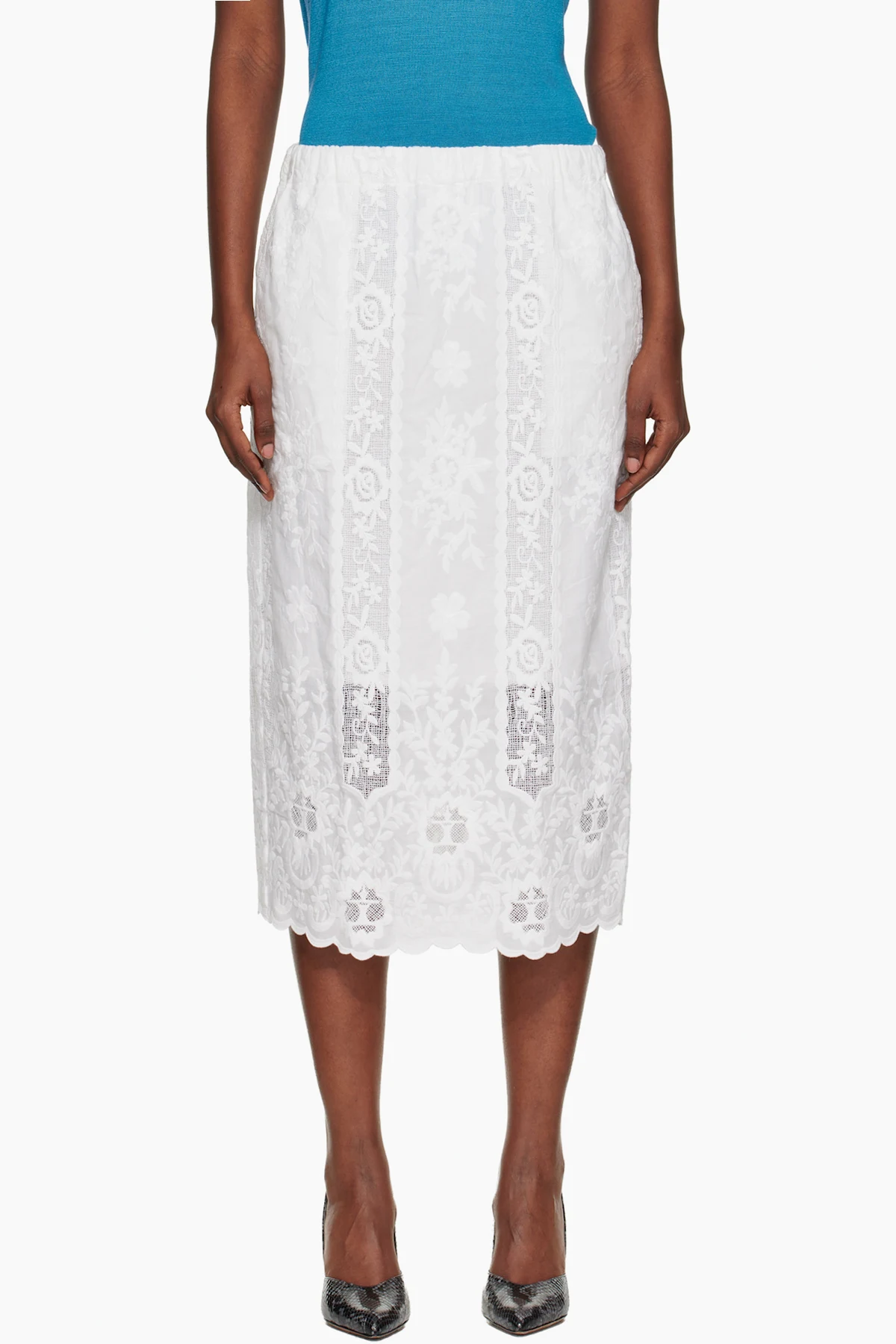 White Willow Midi Skirt