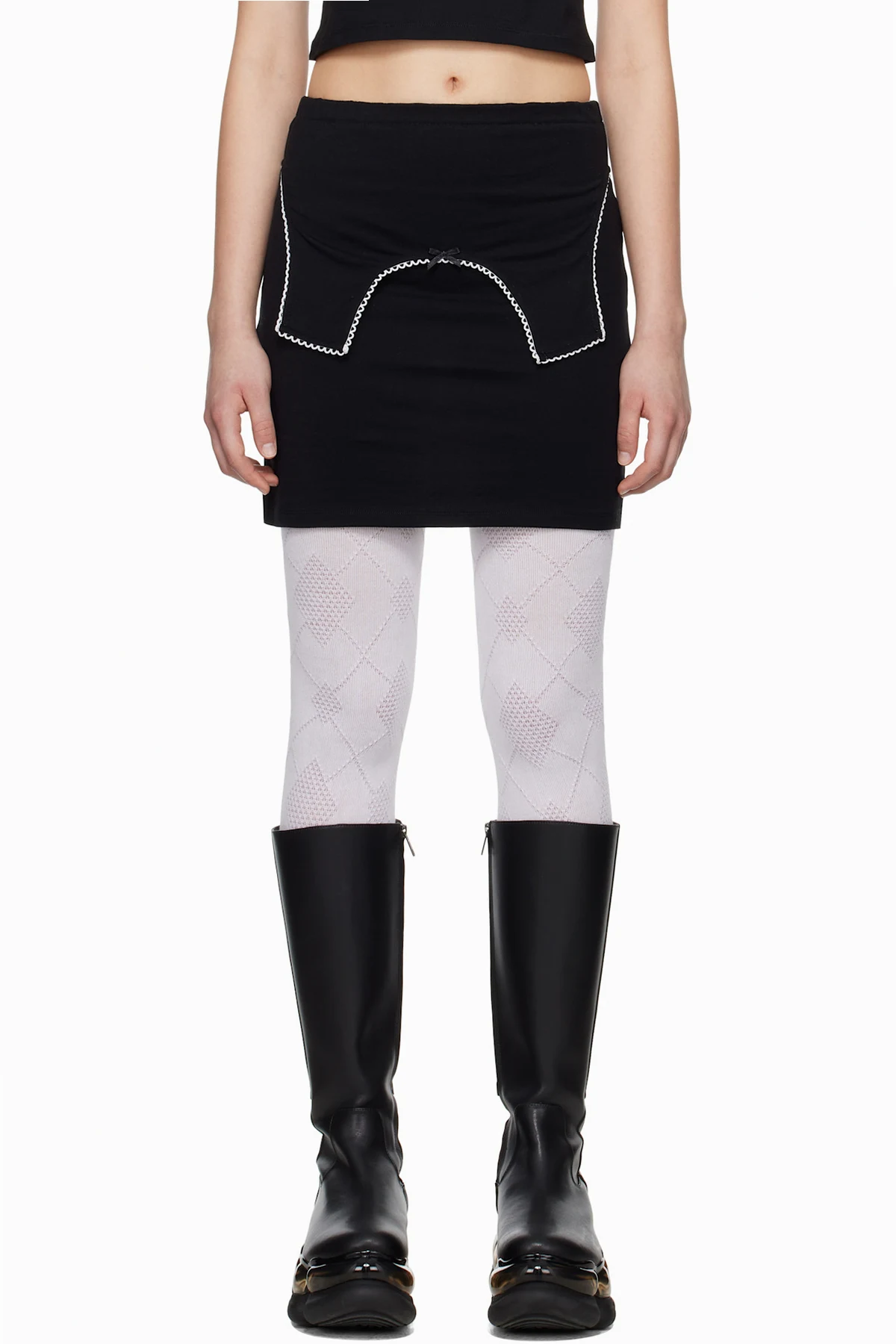 SSENSE Exclusive Black JennyFax Edition Sister Miniskirt