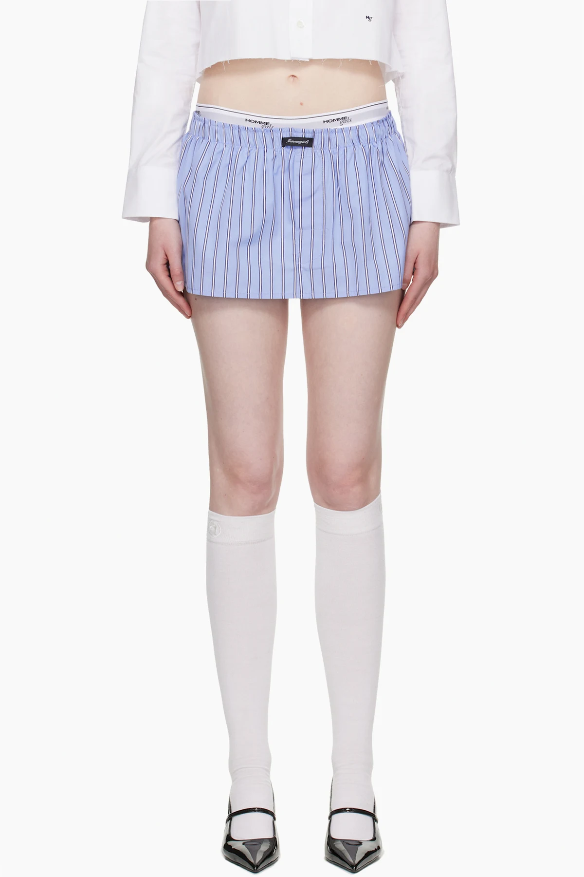 Blue Boxer Miniskirt