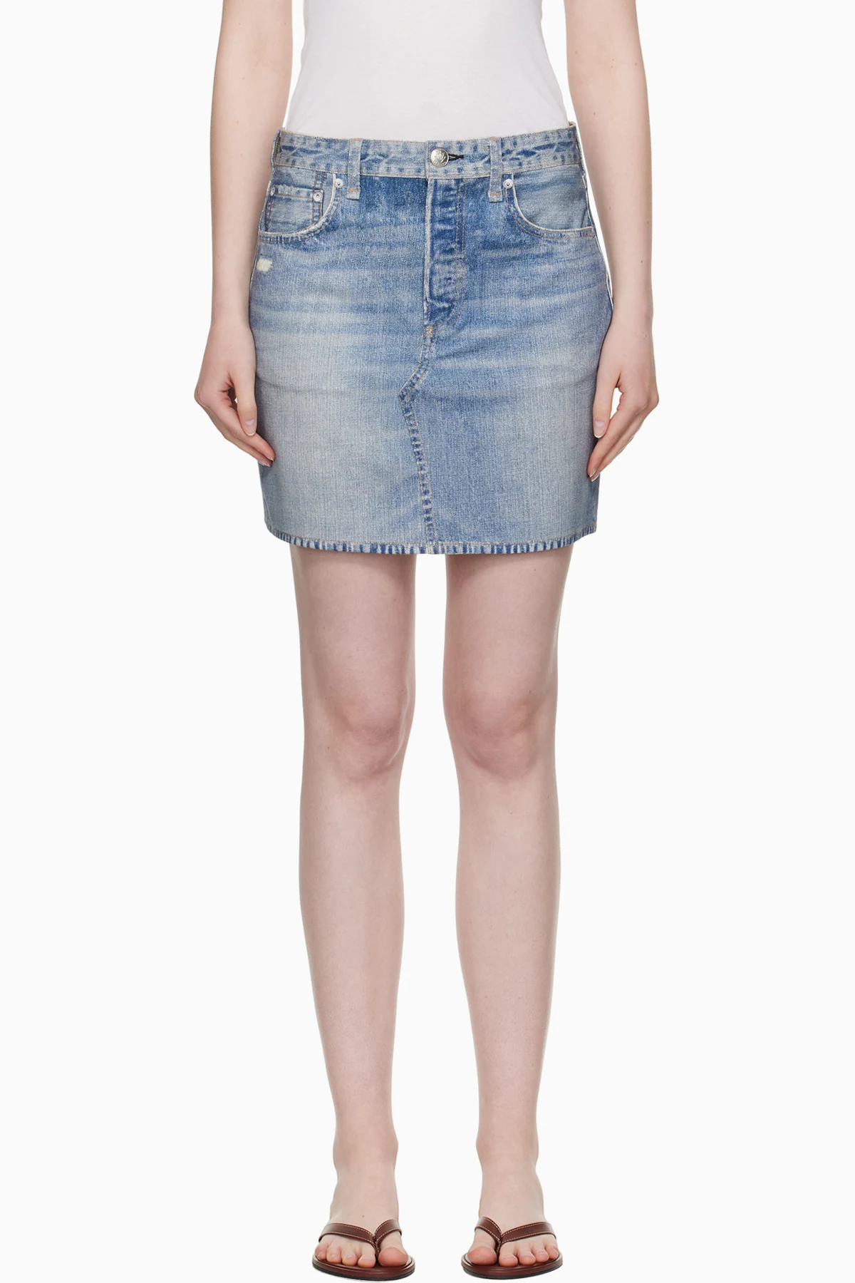 Blue Miramar Ponte Miniskirt