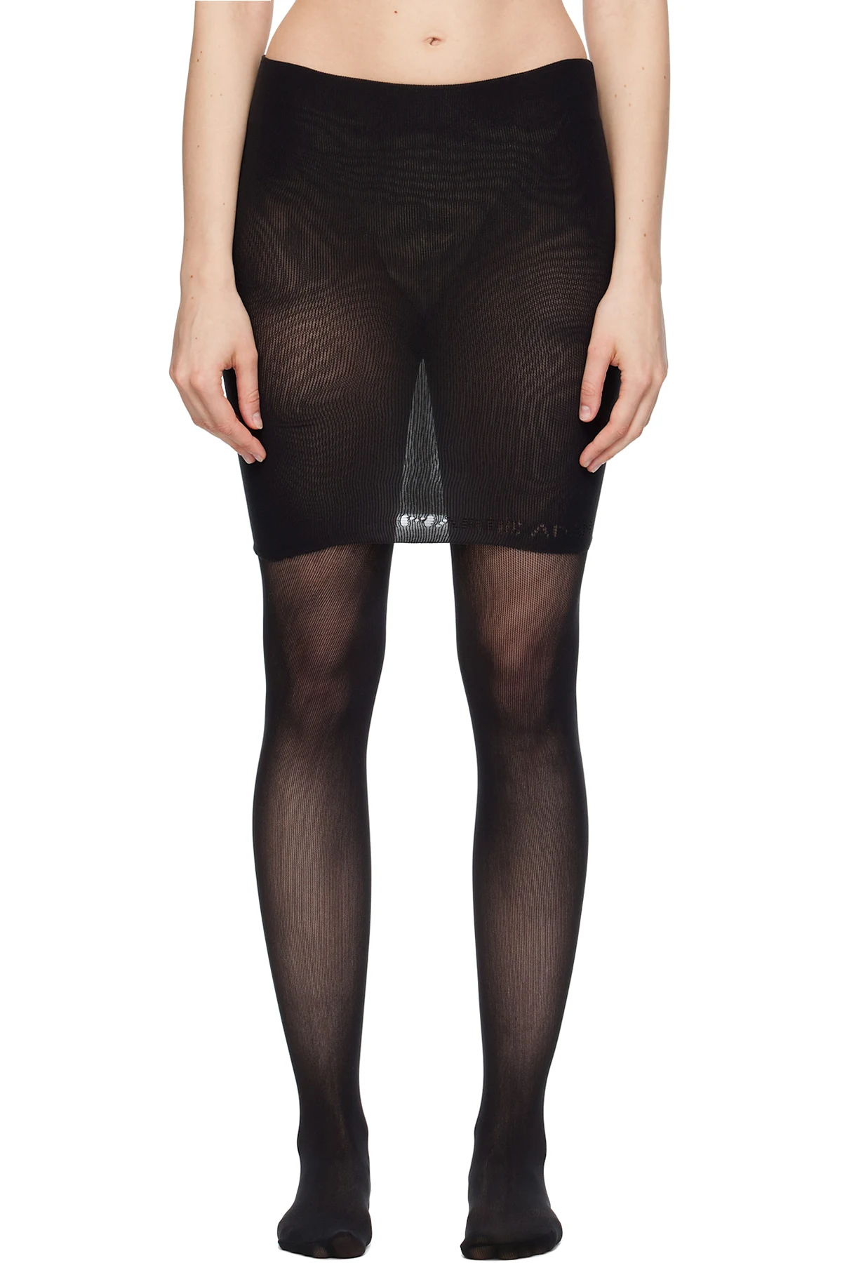 Black Collant Miniskirt