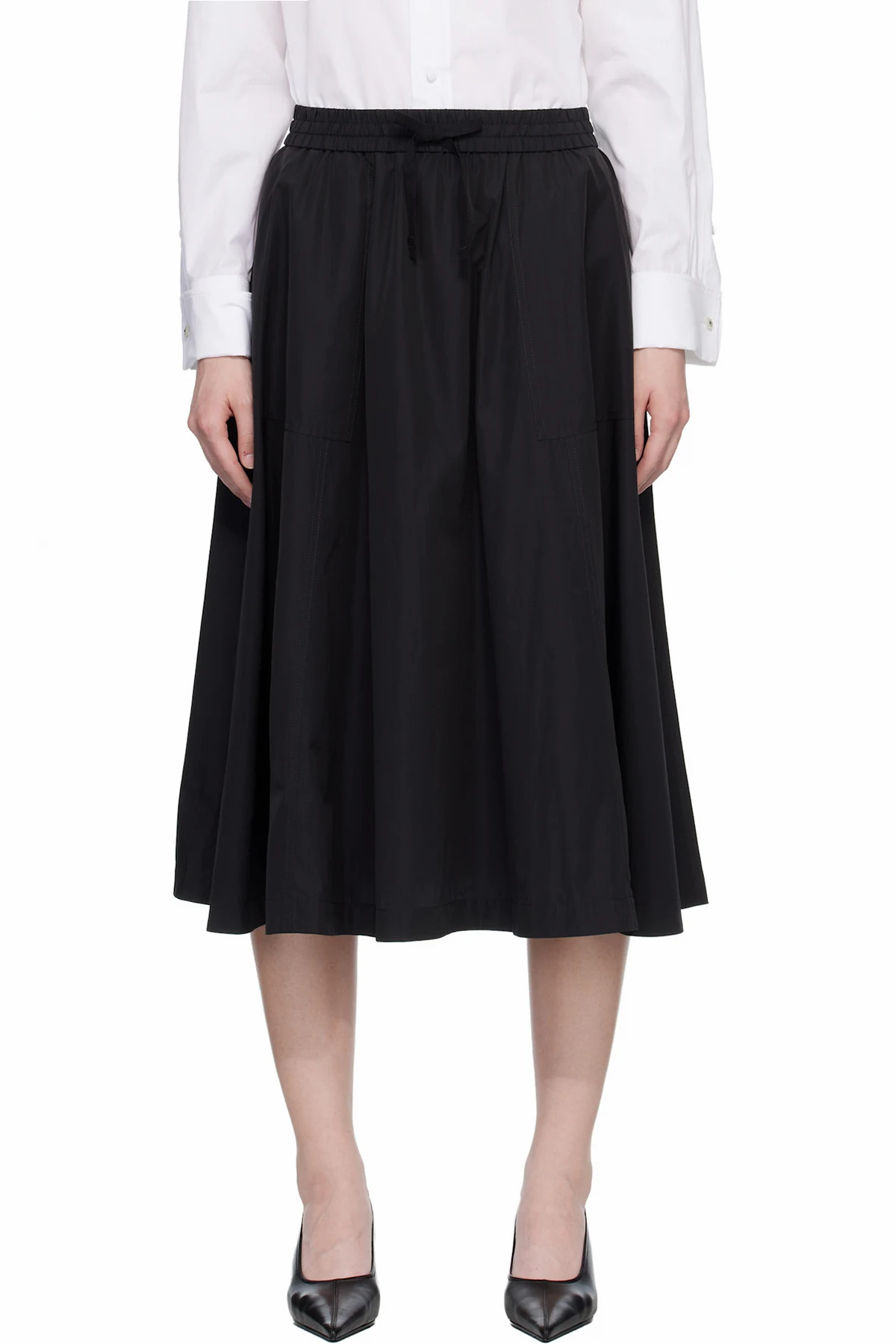 Black Kenzo Paris 'Boke Flower 2.0' Midi Skirt