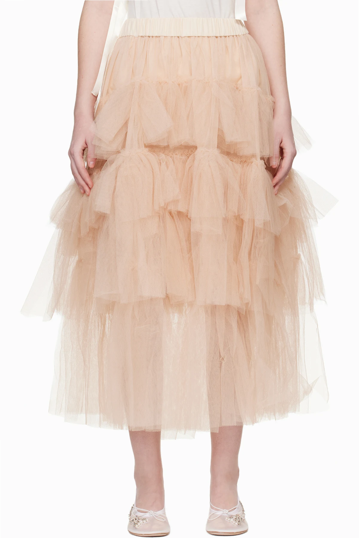 Pink Tutu Midi Skirt