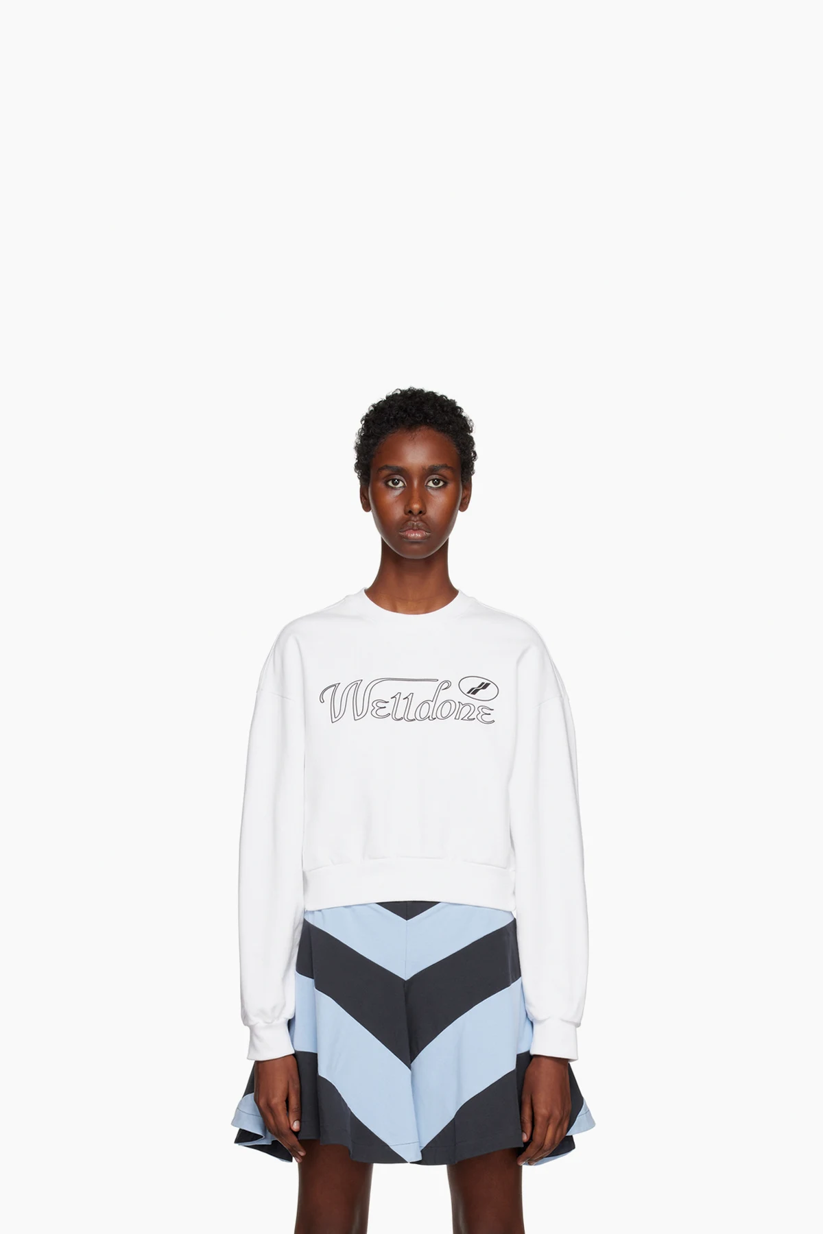 White Printed Sweatshirt