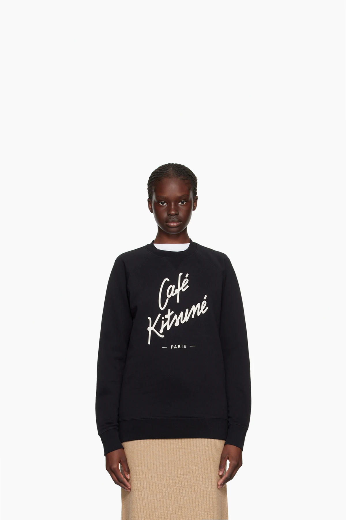Black 'Café Kitsuné' Sweatshirt