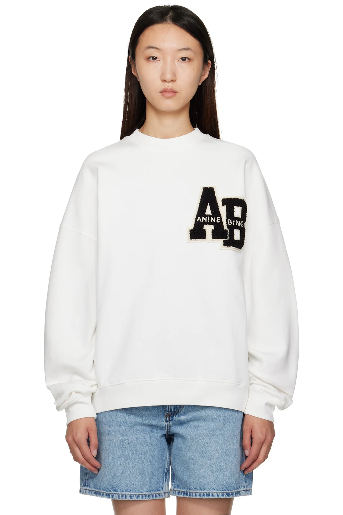 Off-White Miles Oversized Letterman Sweatshirt