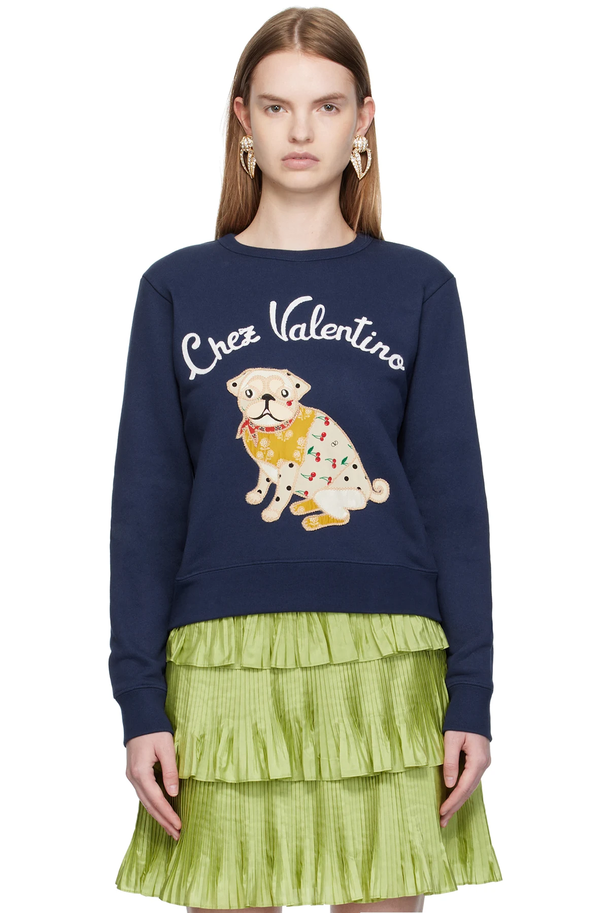 Navy 'Le Chien De La Maison' Sweatshirt