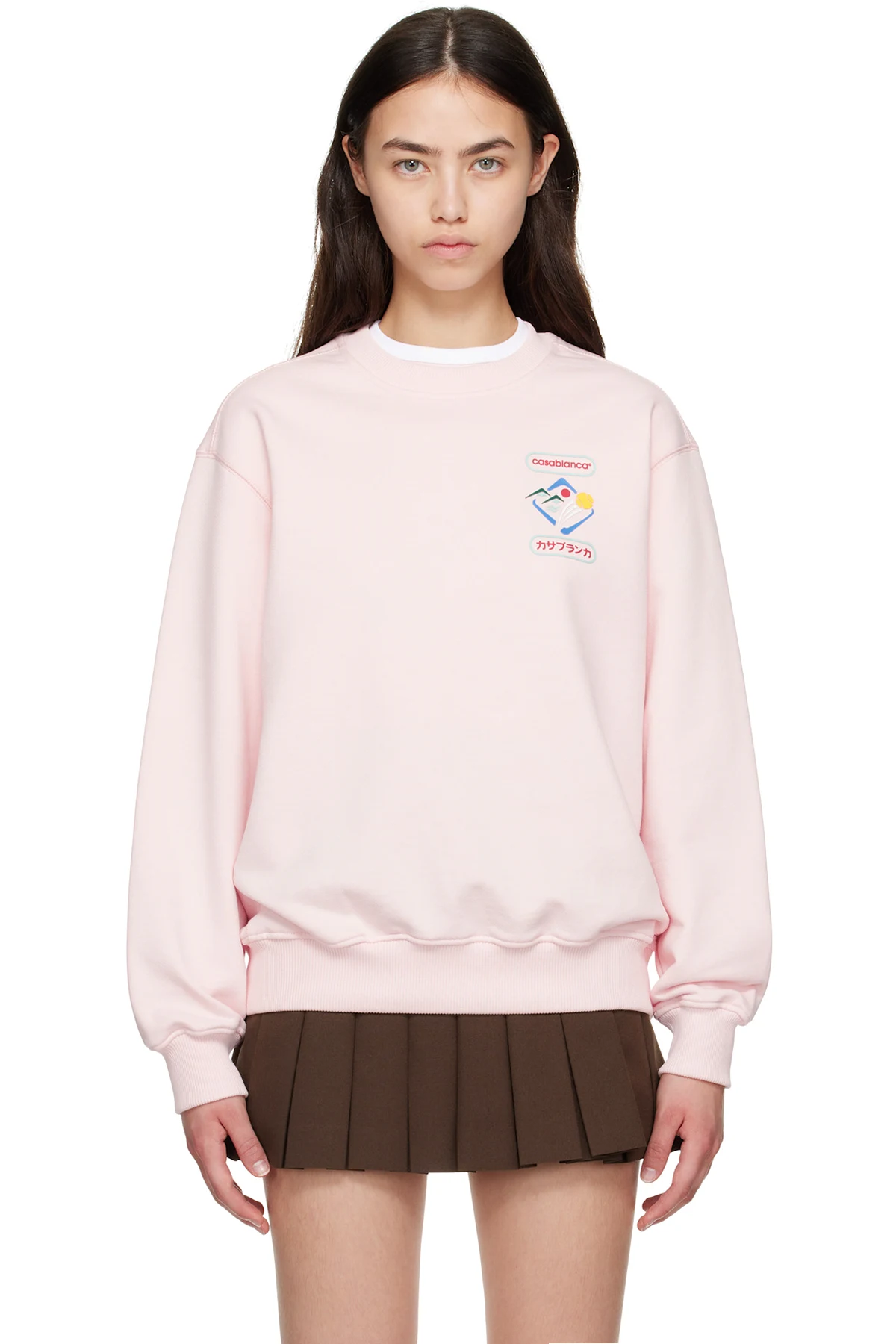 Pink 'Casablanca' Montagne Sportif Sweatshirt