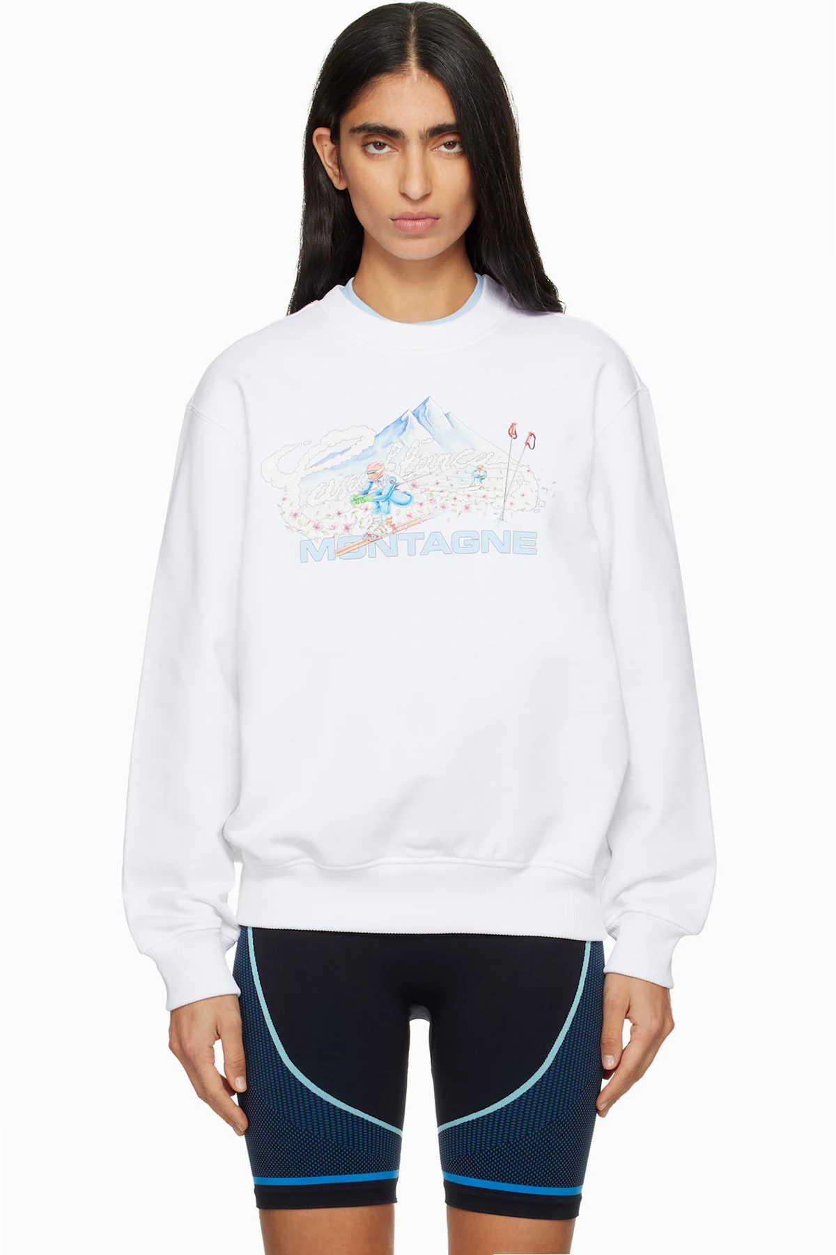White Ski Sweatshirt