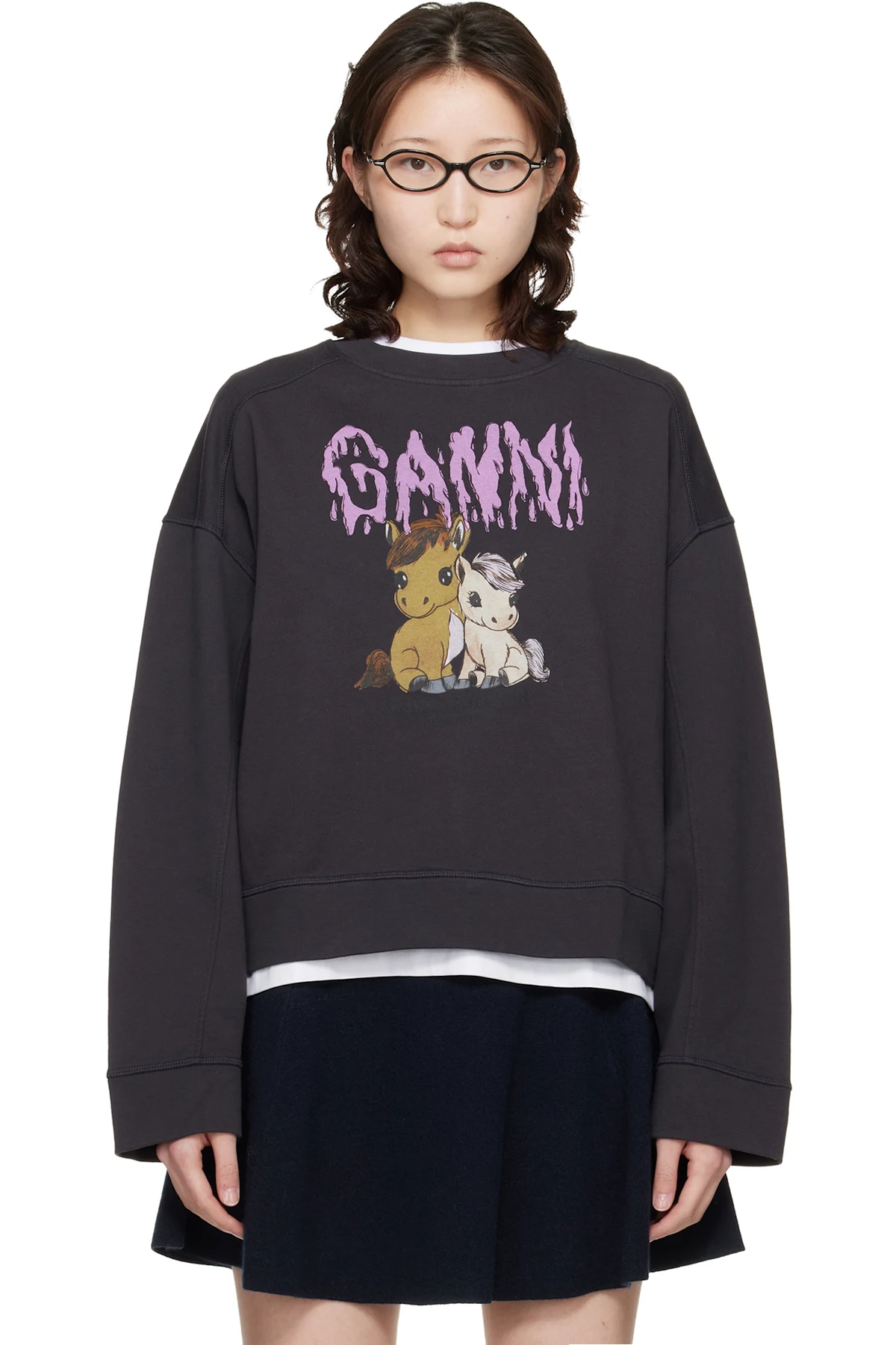 Black Isoli Jersey Sweatshirt