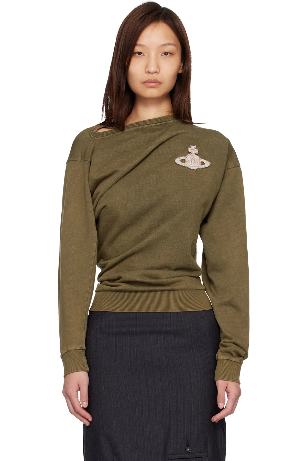 Khaki LS Hebo Sweatshirt