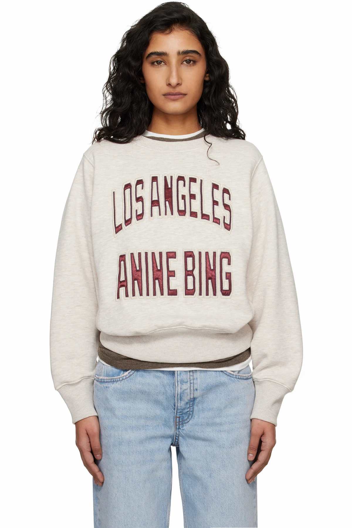 Beige Harry Shrunken Sweatshirt