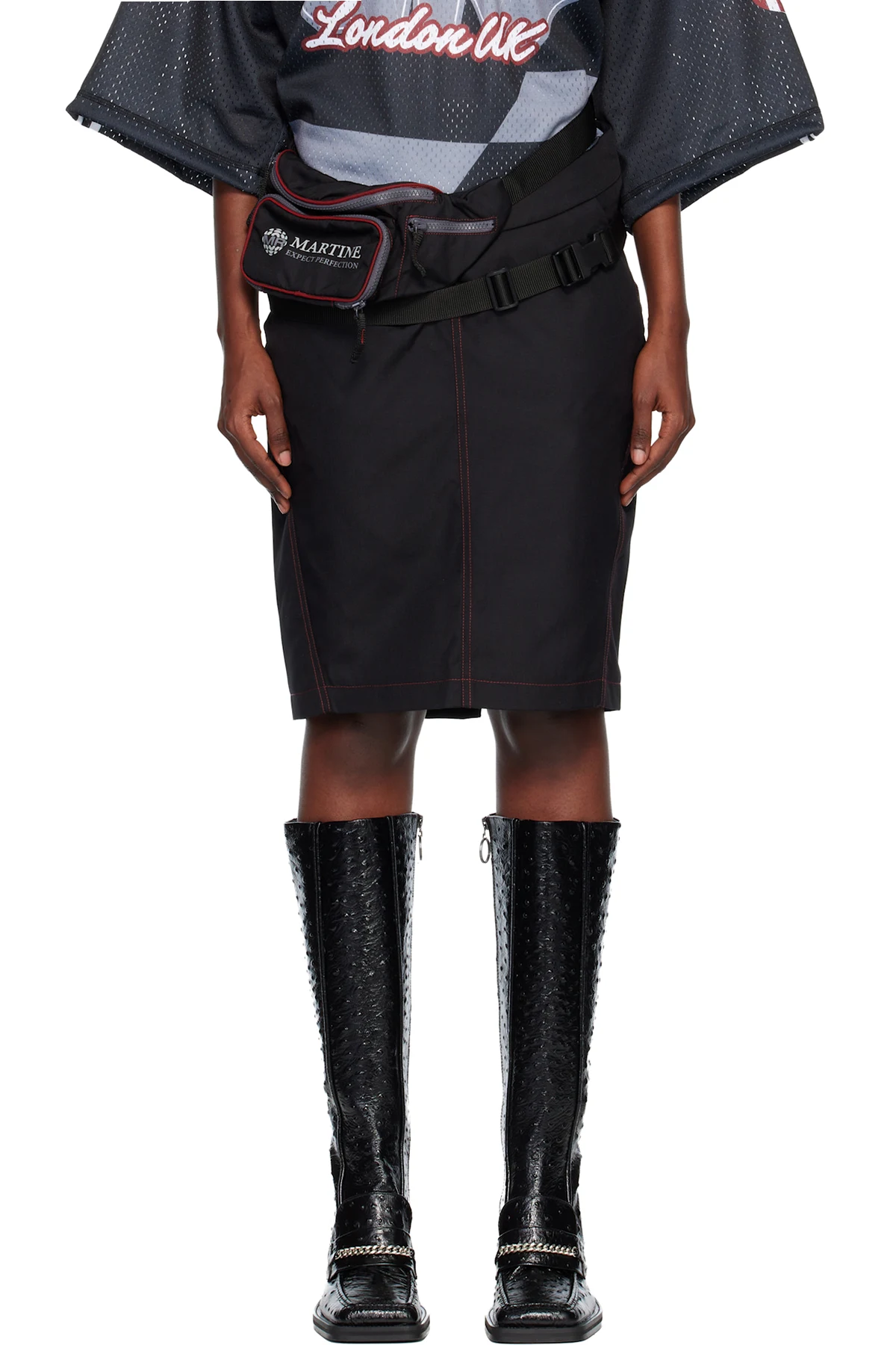 Black Bumbag Miniskirt