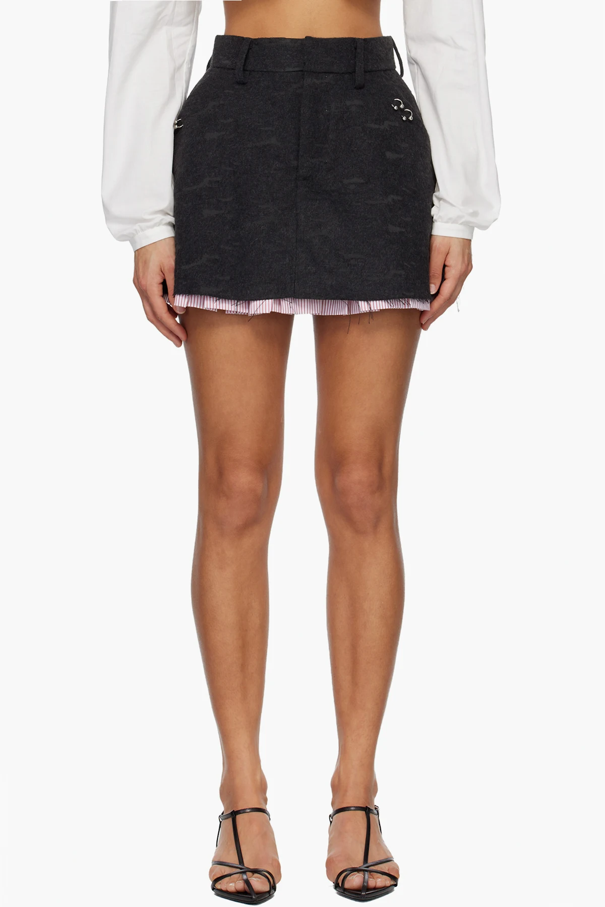 Gray Aberdeen Miniskirt