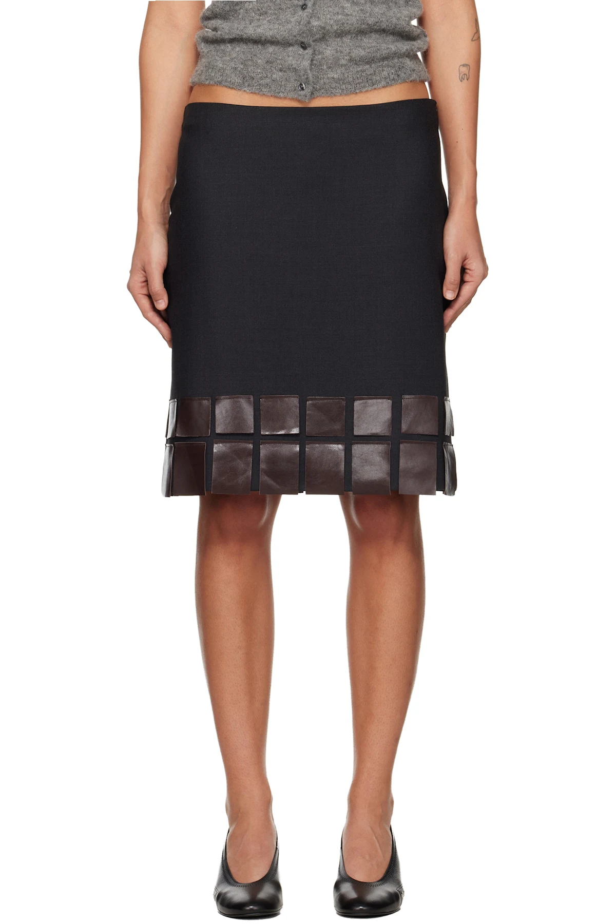 Gray Casu Miniskirt