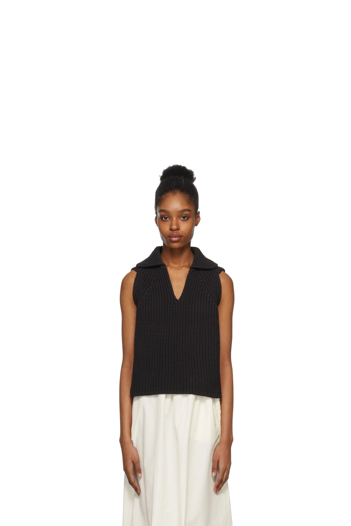 Black Knit Aubrey Vest