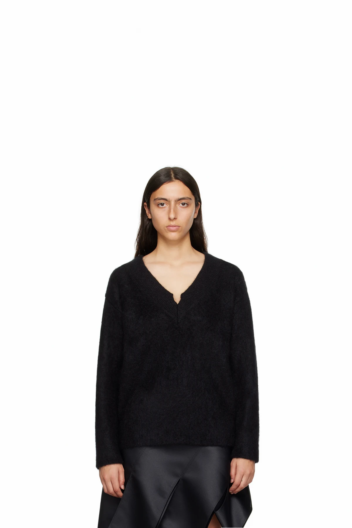 Black V-Neck Sweater