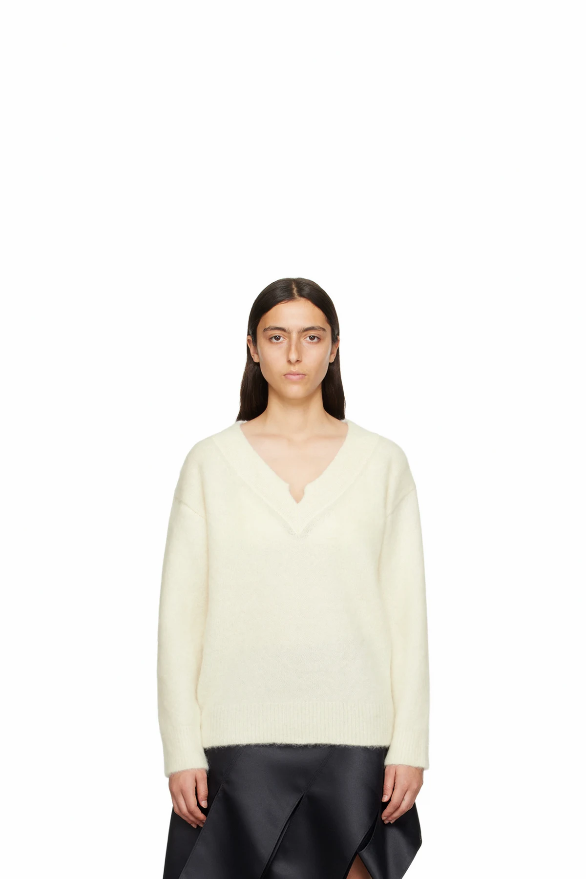 Off-White V-Neck Sweater