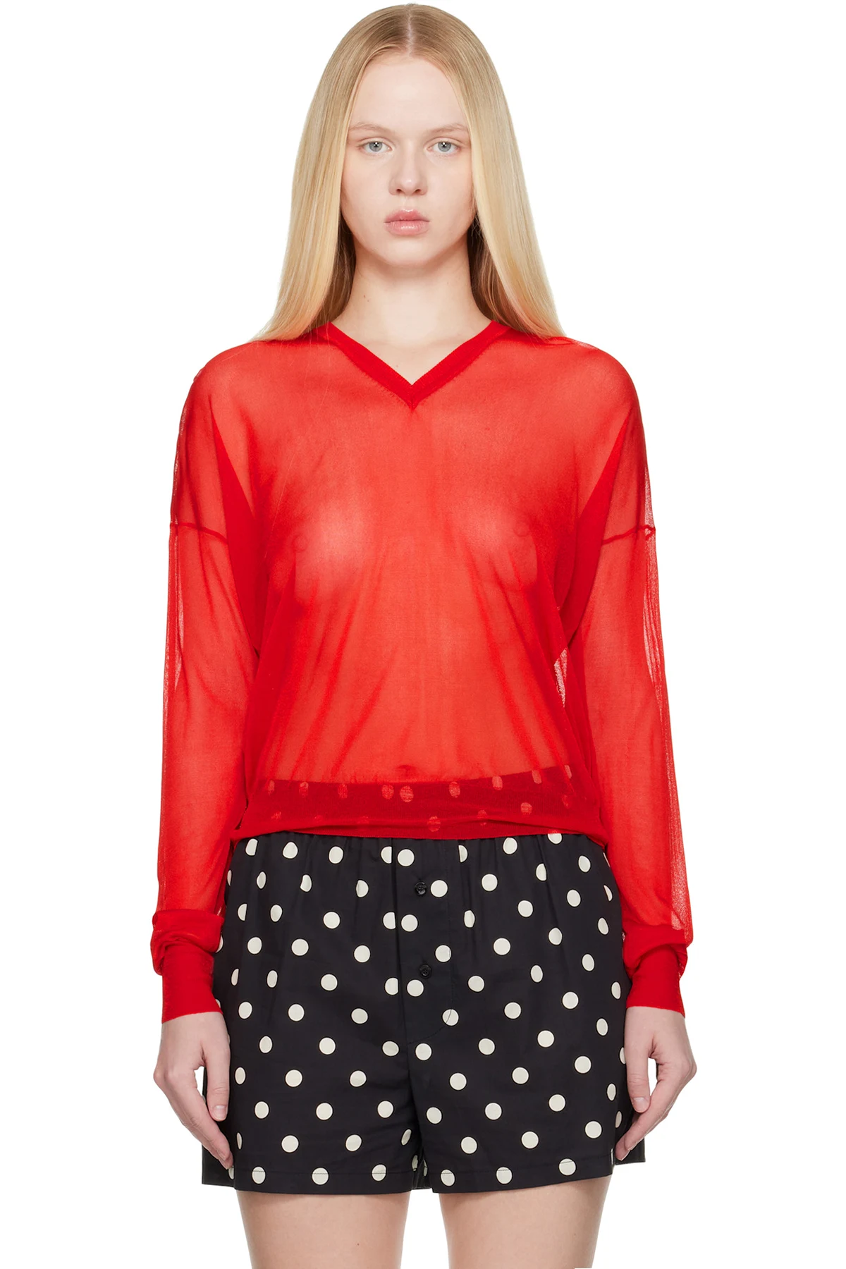 Red Mary Sweater