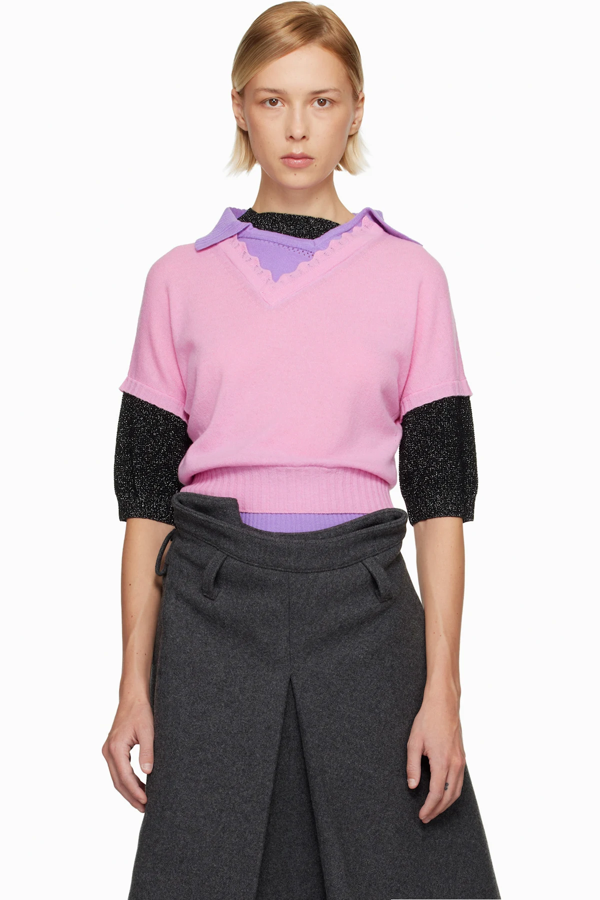 Multicolor Triple Sweater