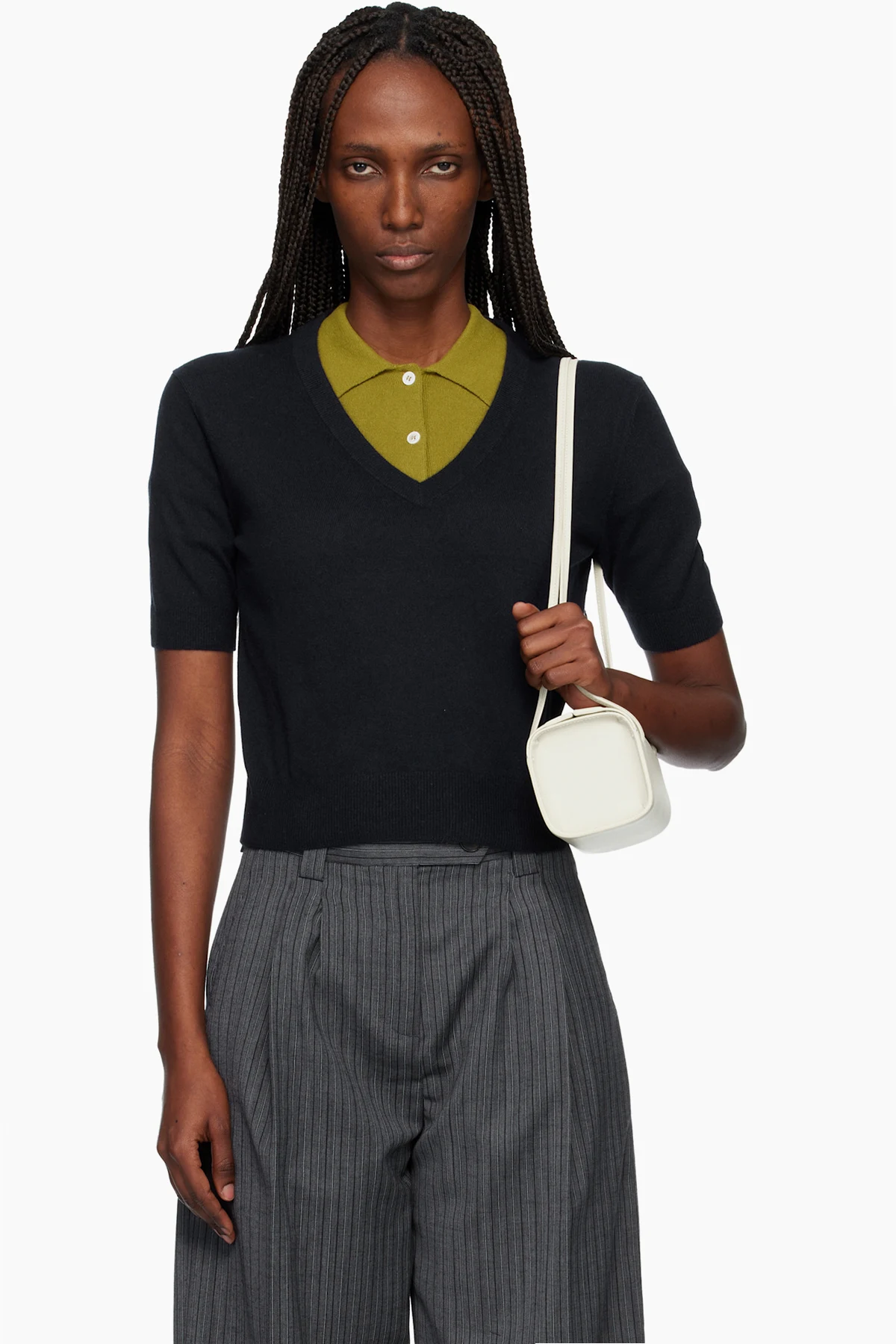 Navy Alistair V-Neck Sweater