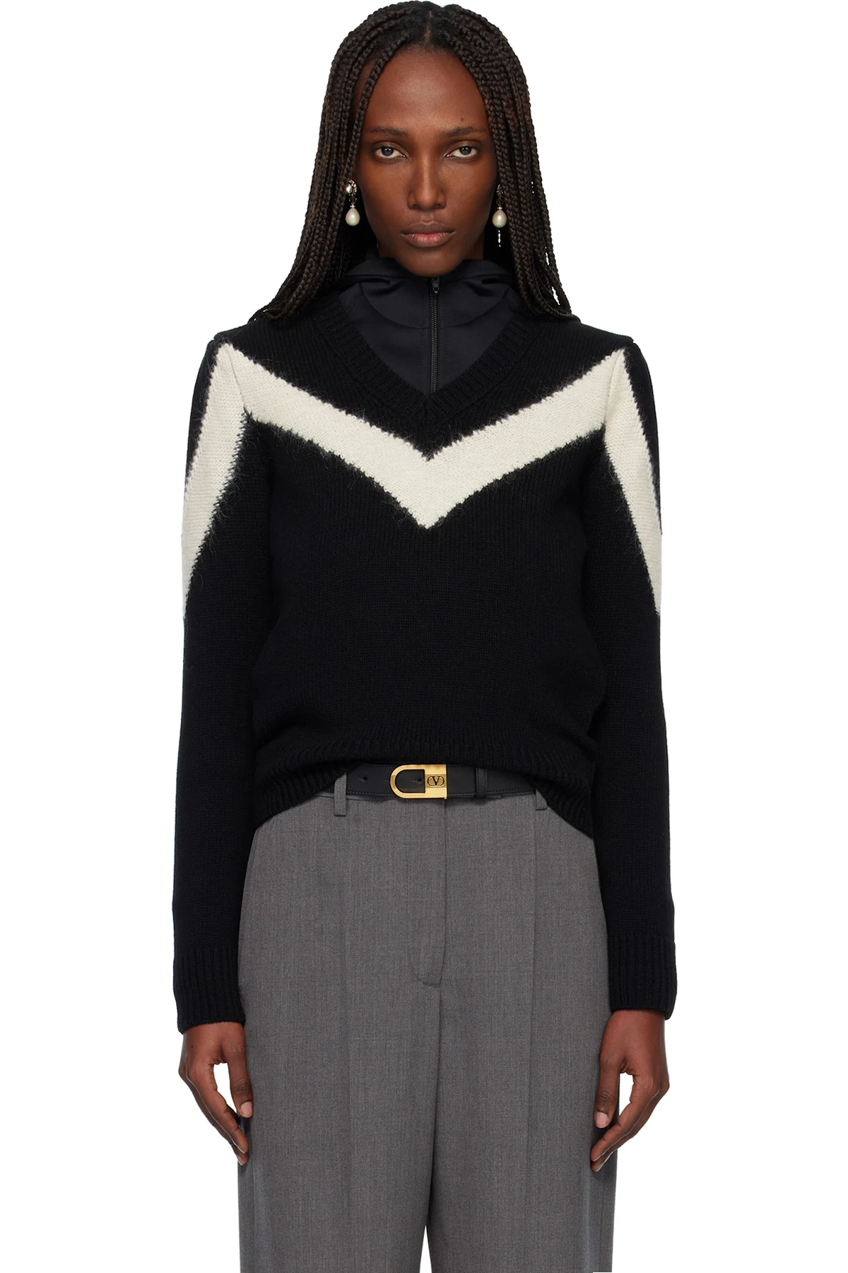 Black Virgin Wool Sweater