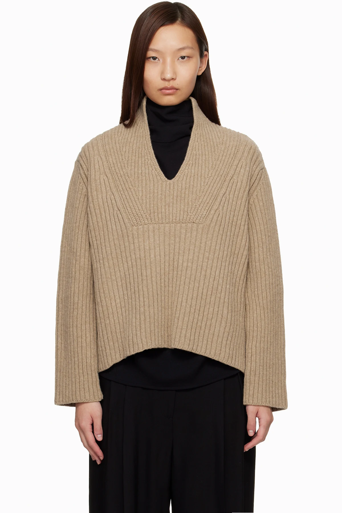Beige Proenza Schouler White Label Meron Sweater