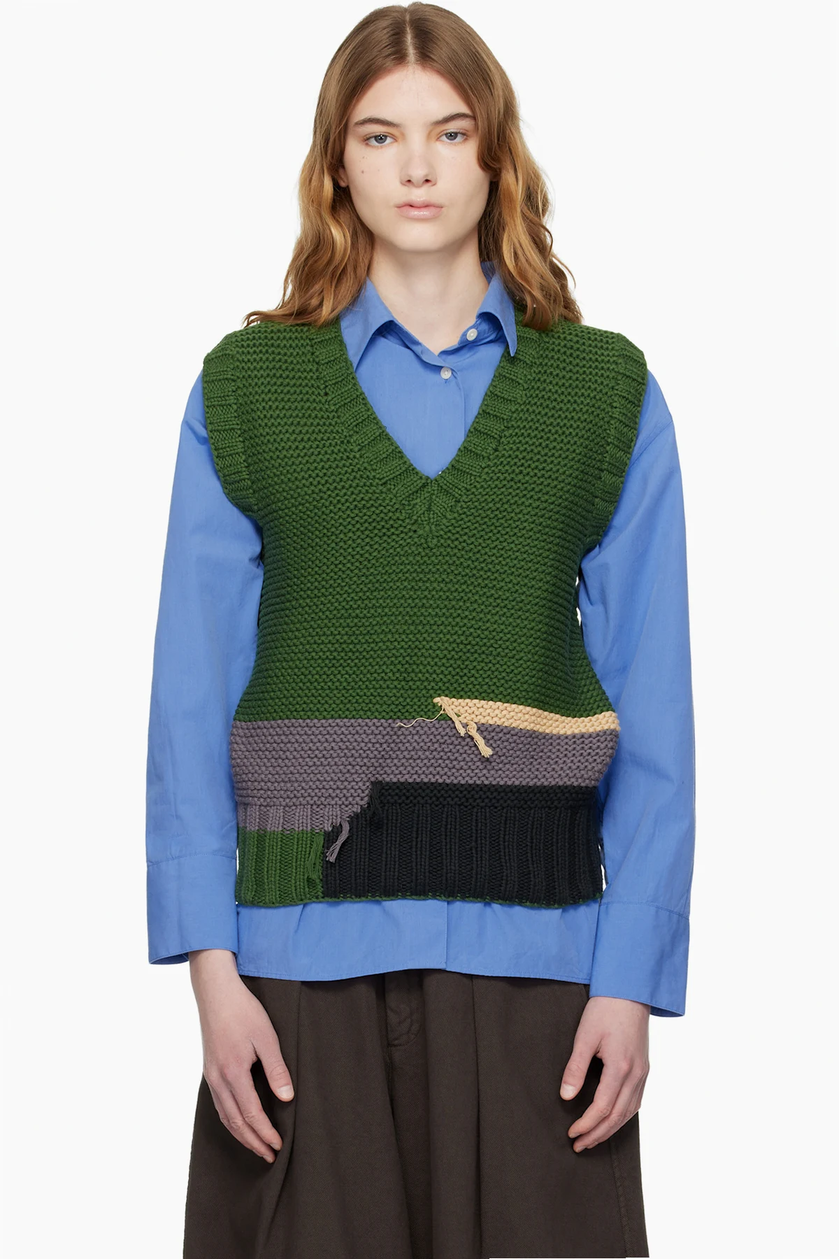 Green Heidi Sweater Vest