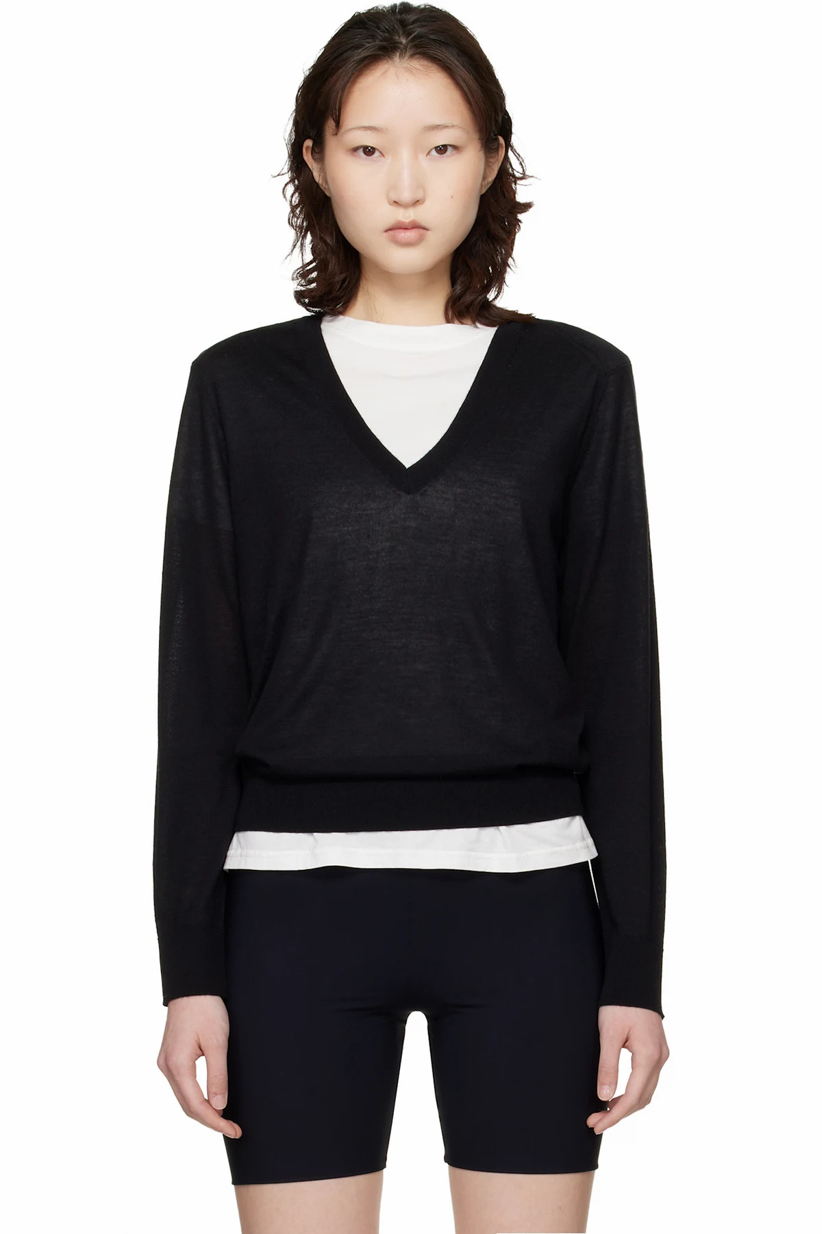 Black Julio LDS Fluid Cashmere Sweater
