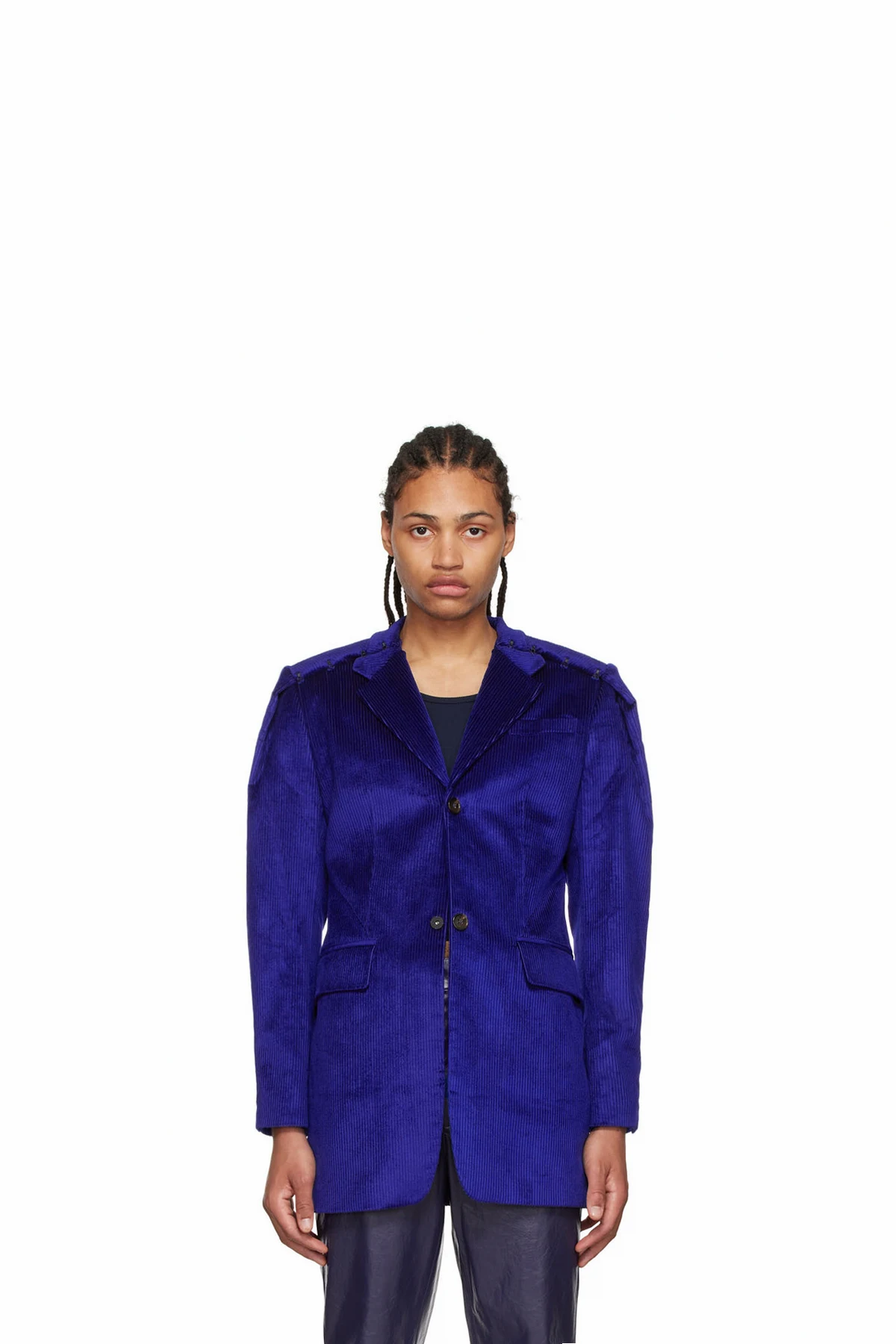 Purple Cotton Blazer