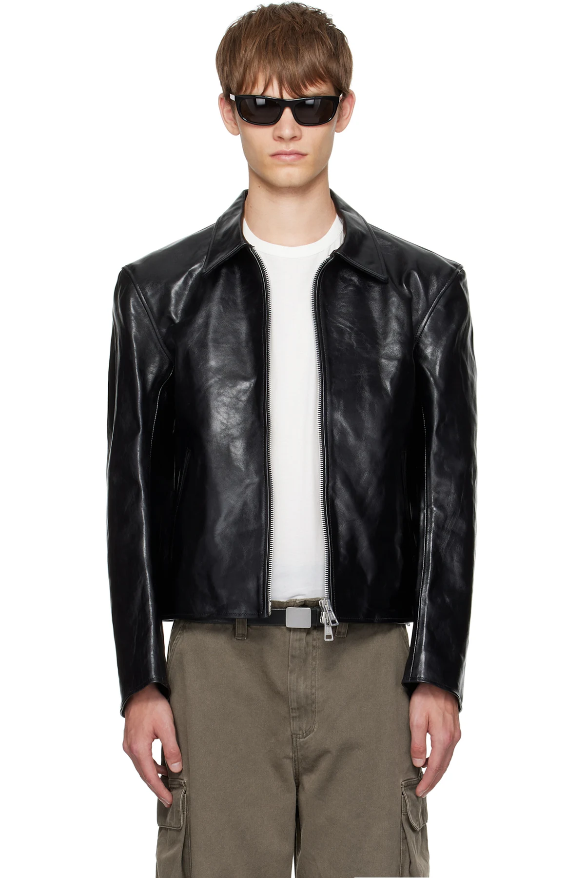 Black Mini Leather Jacket