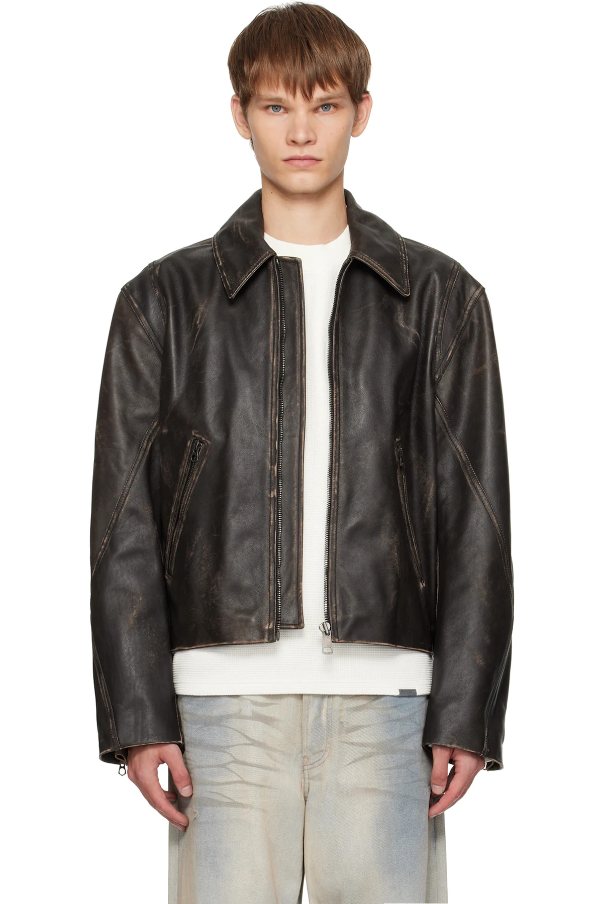 Brown Void Leather Jacket