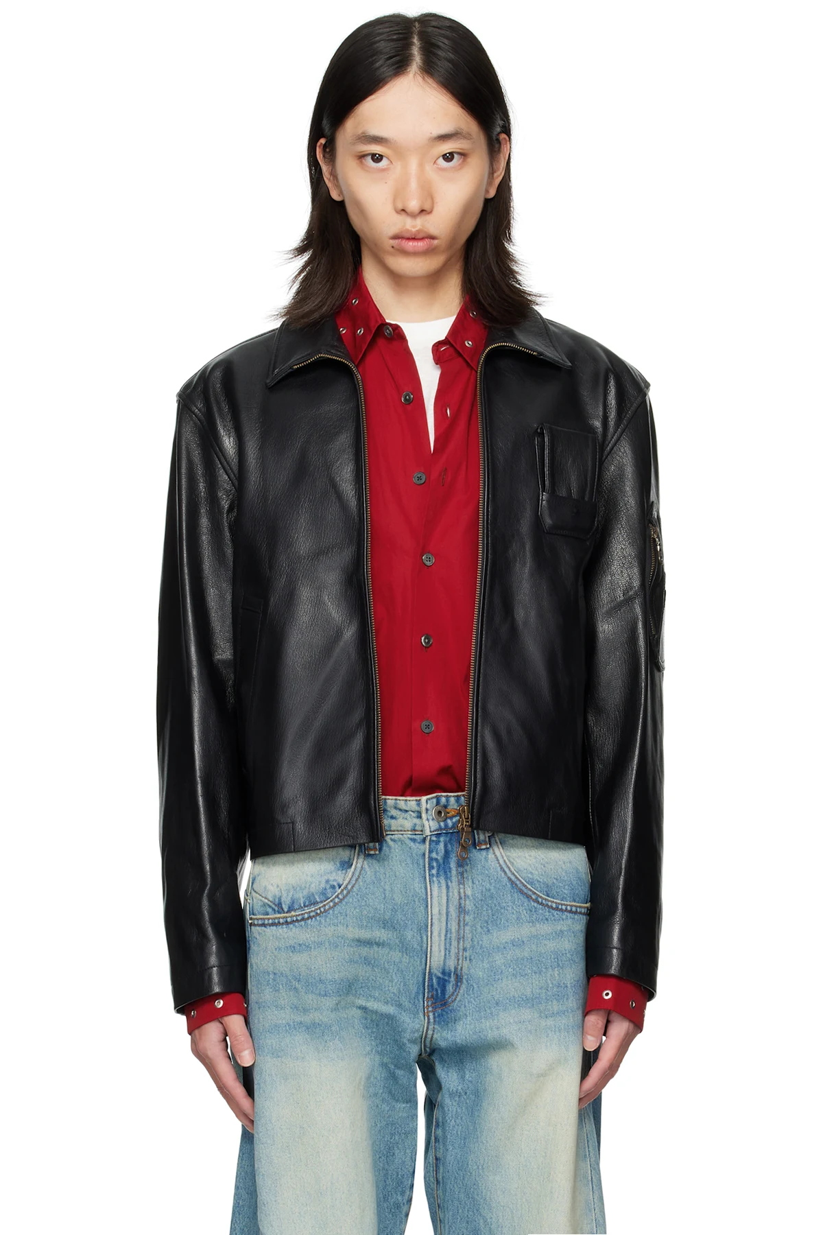 Black Pilot Leather Jacket