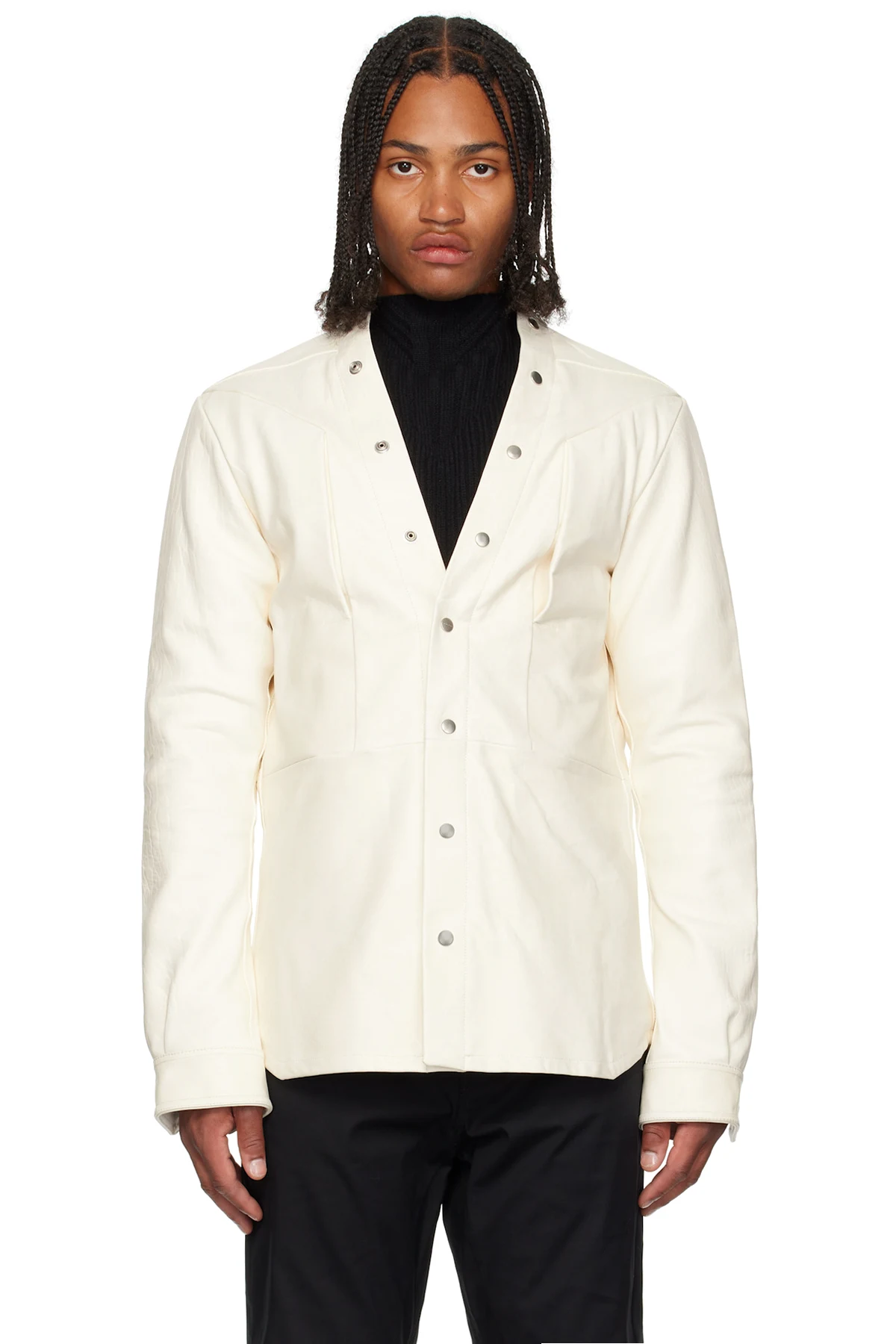 Off-White Concordians Larry Fogpocket Leather Jacket