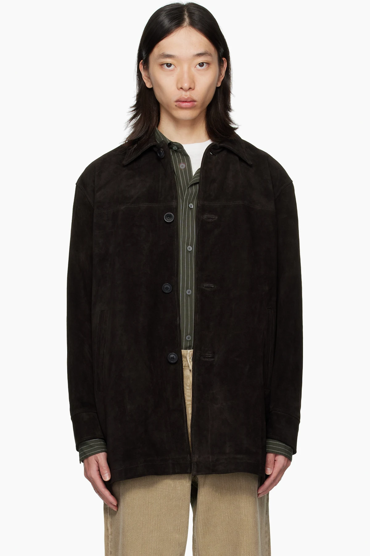 Brown Car Suede Coat