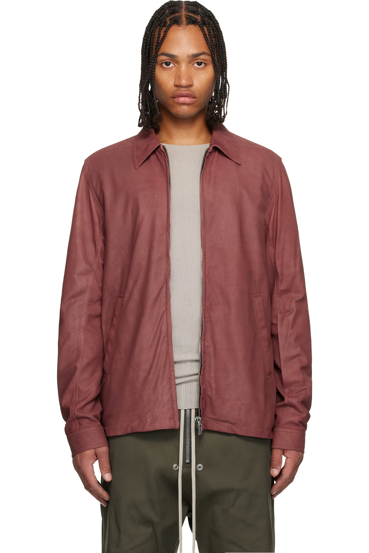 Pink Concordians Brad Leather Jacket