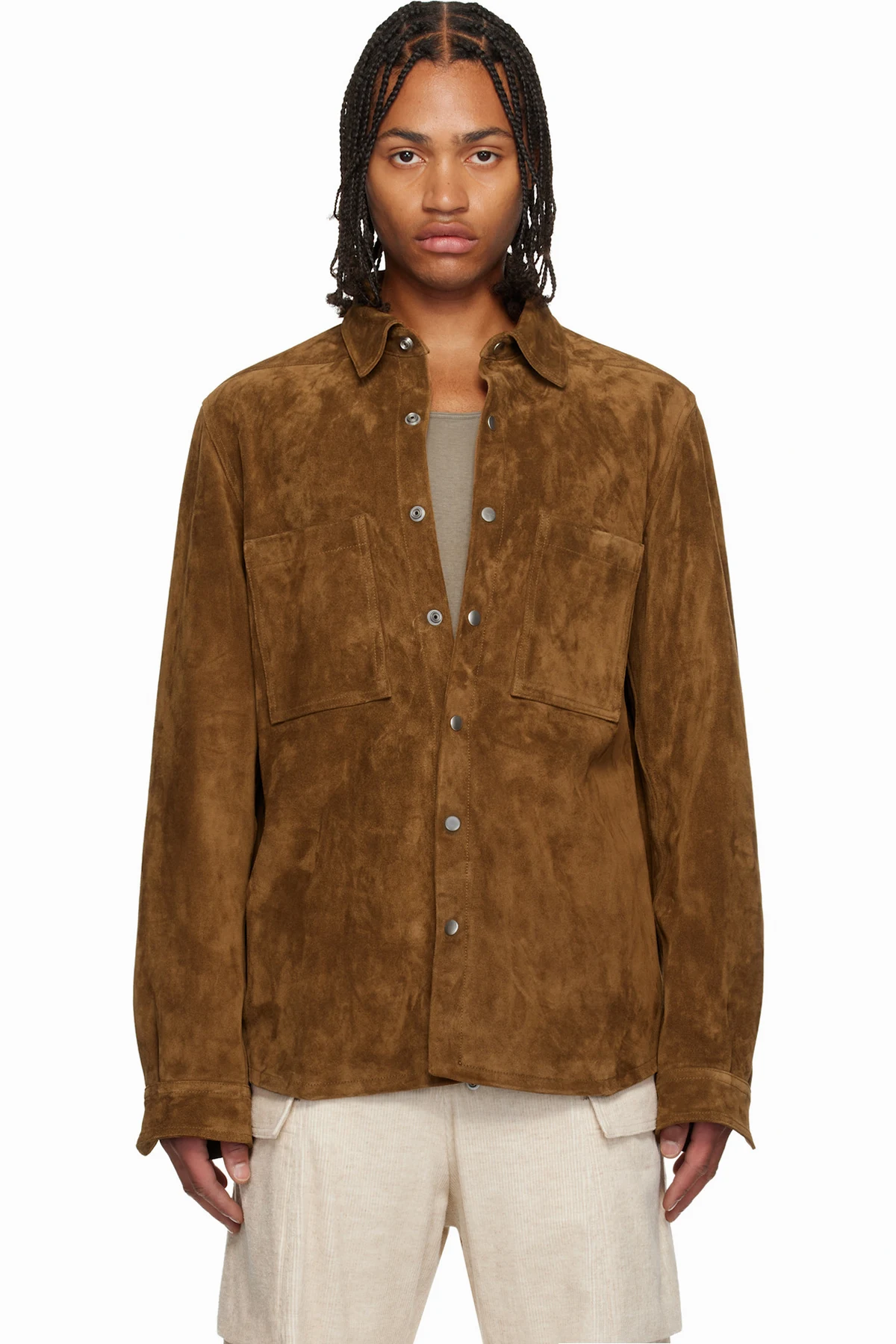 Brown Concordians Outershirt Suede Jacket