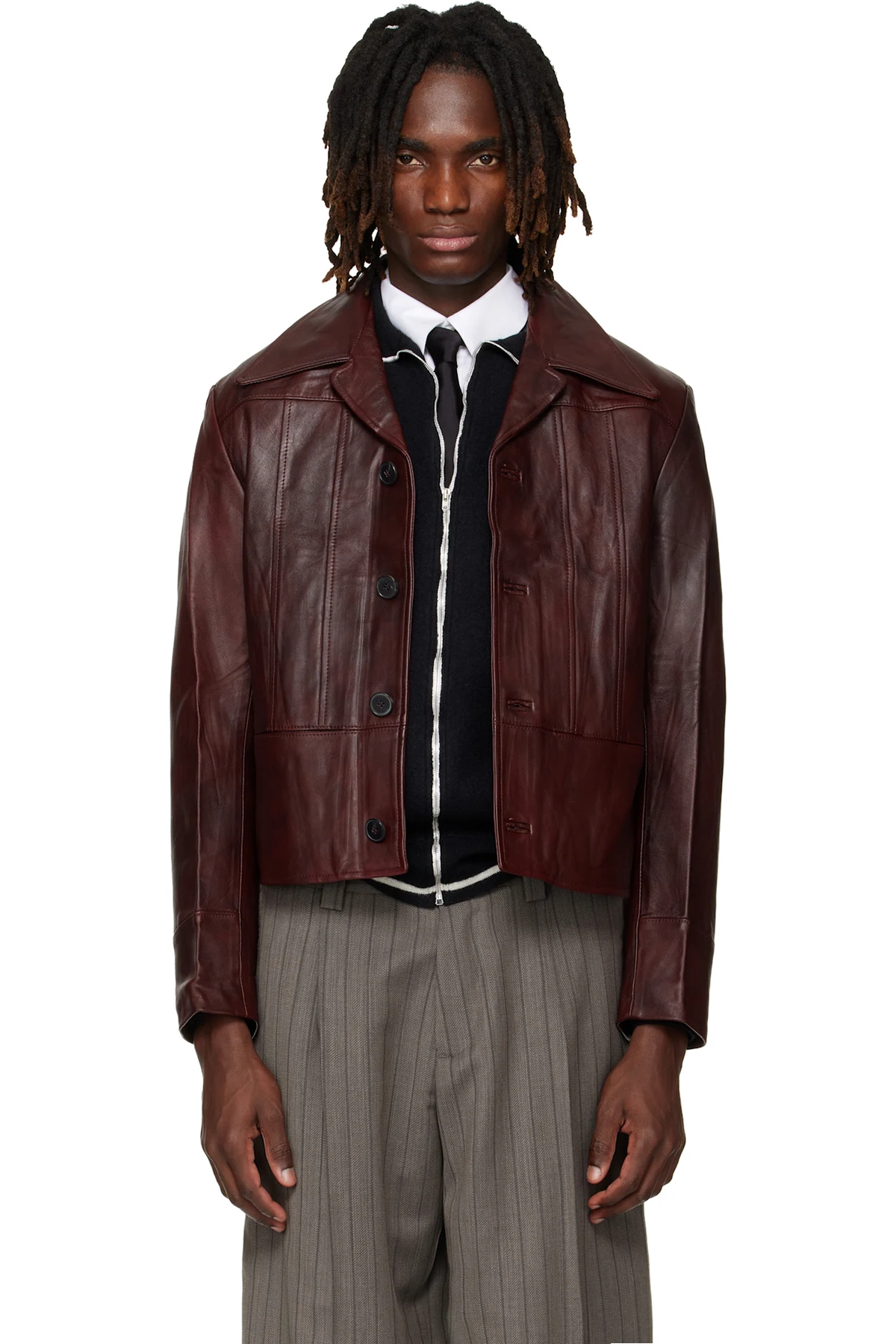 Red Nick Leather Jacket