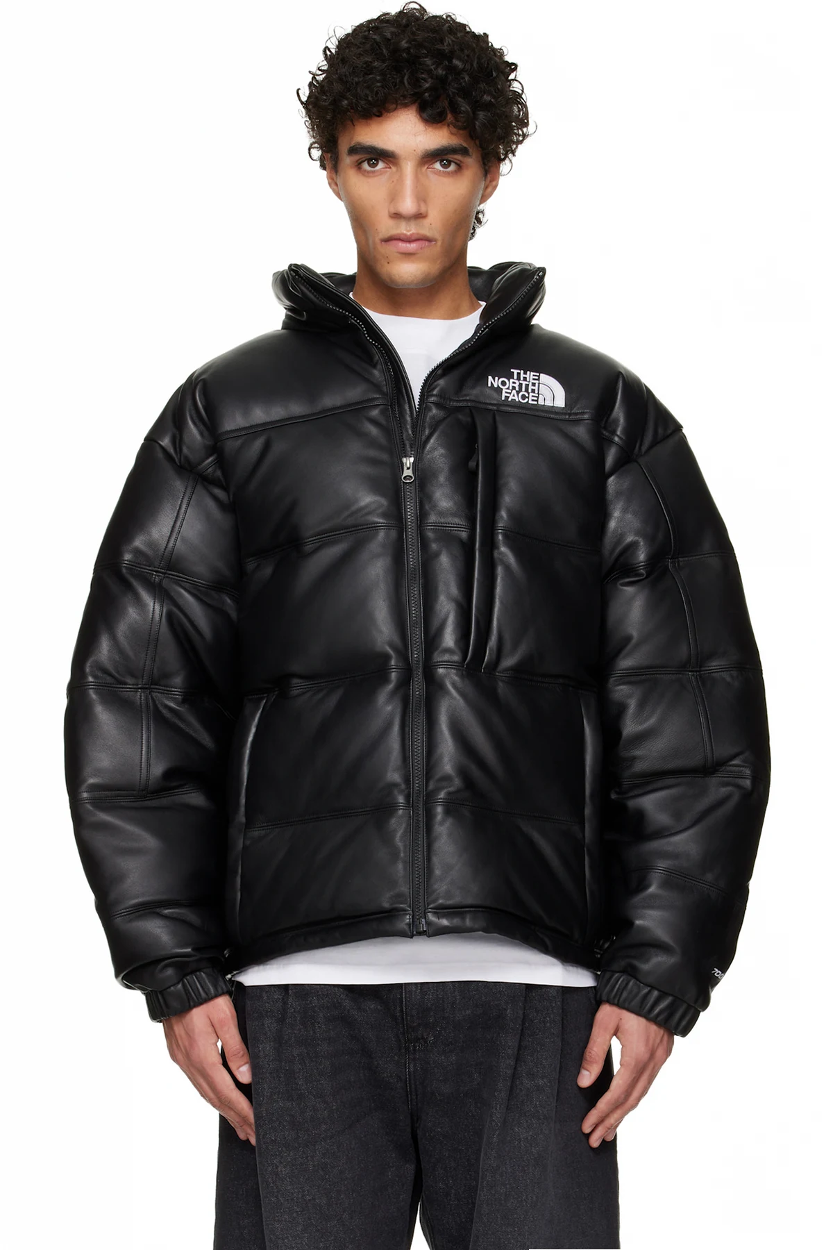 Black 'Leather Pack' Summit Series Jacket