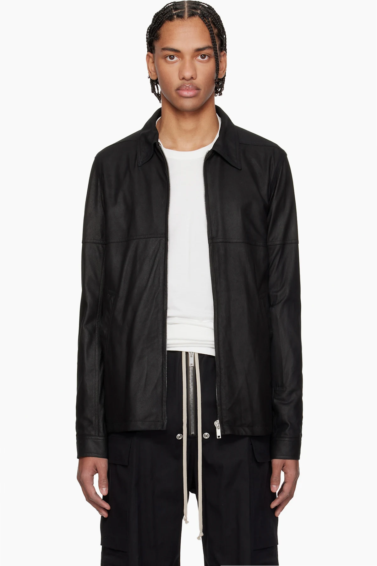 Black Temple Brad Leather Jacket