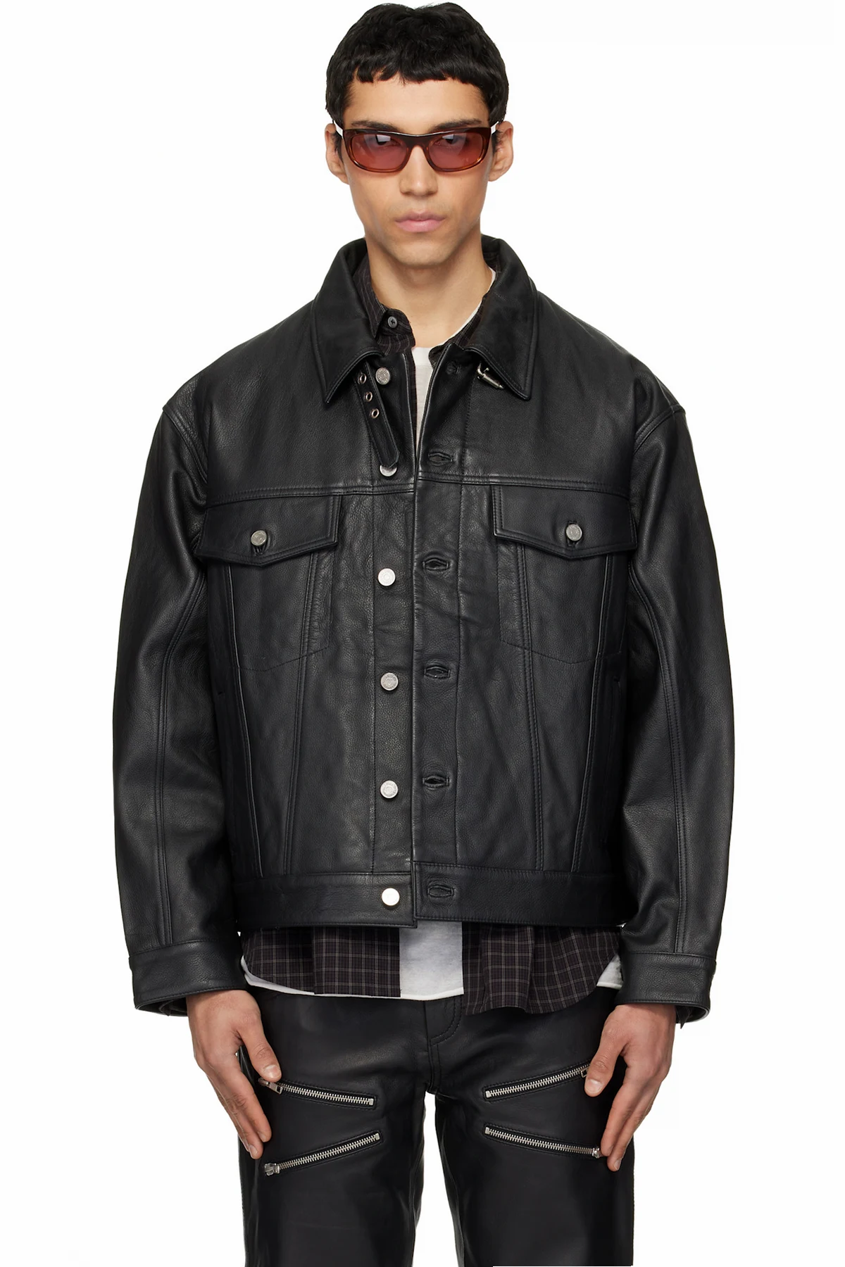 Black Oracle Leather Jacket
