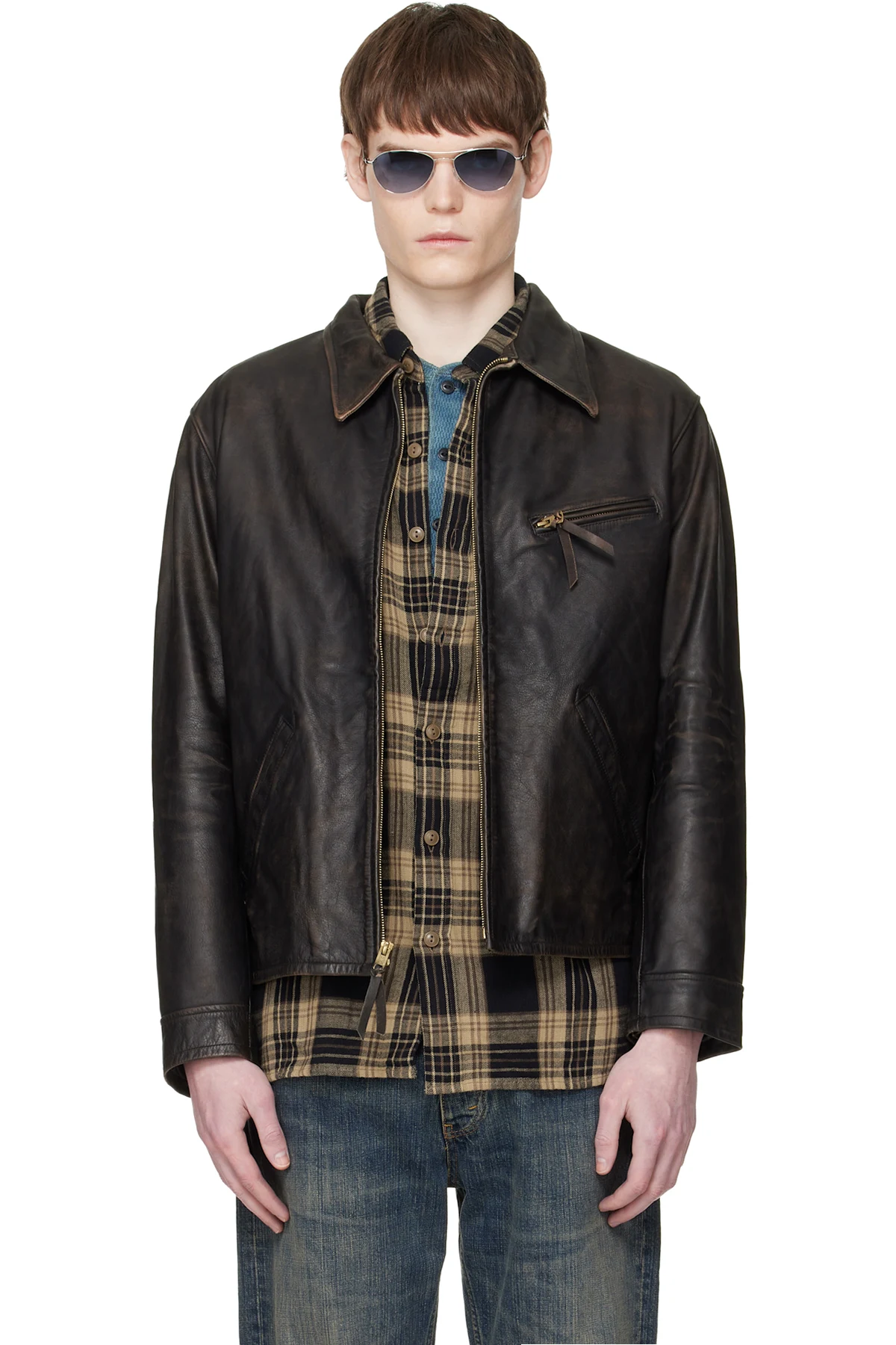 Brown Lynton Leather Jacket