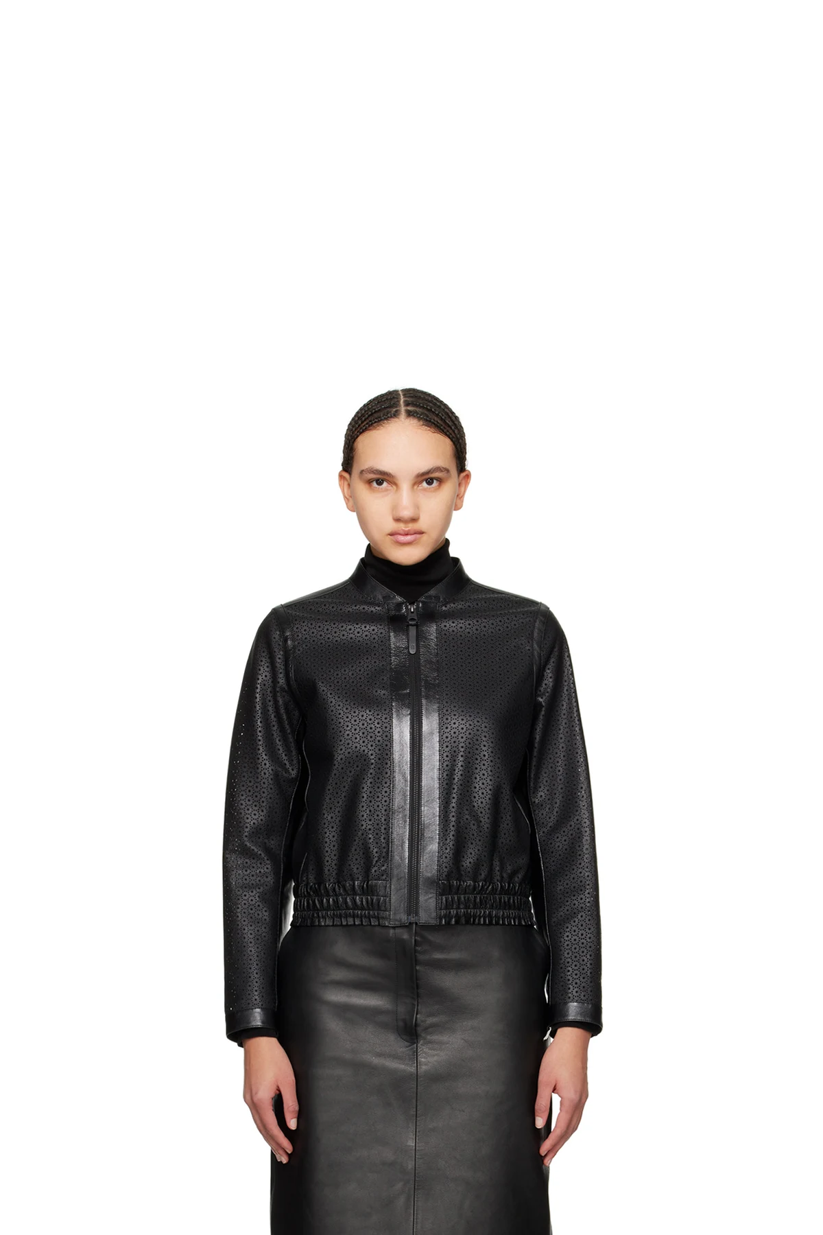Black Noelia Leather Jacket