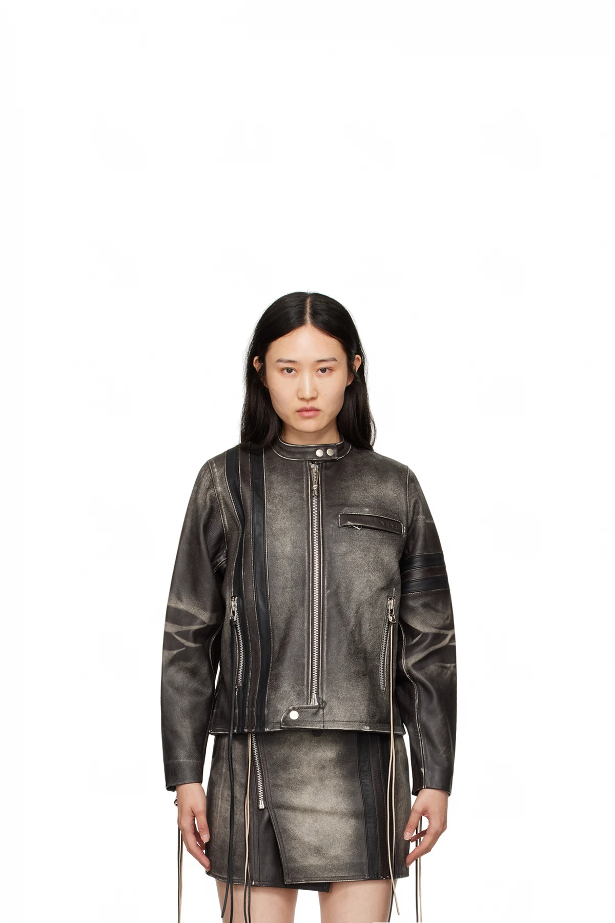 SSENSE Exclusive Brown Damon Leather Jacket