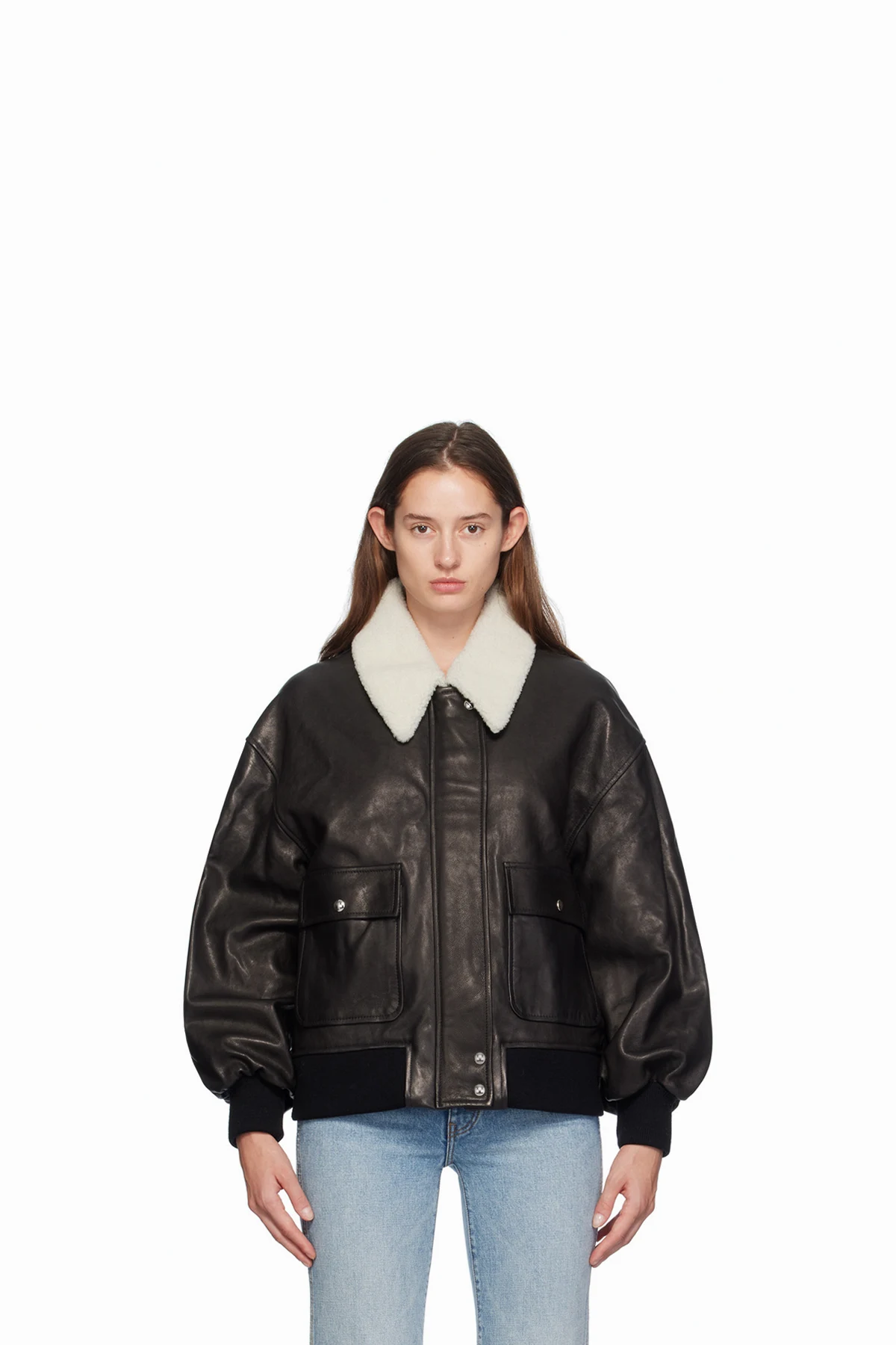 Black Shellar Leather Jacket