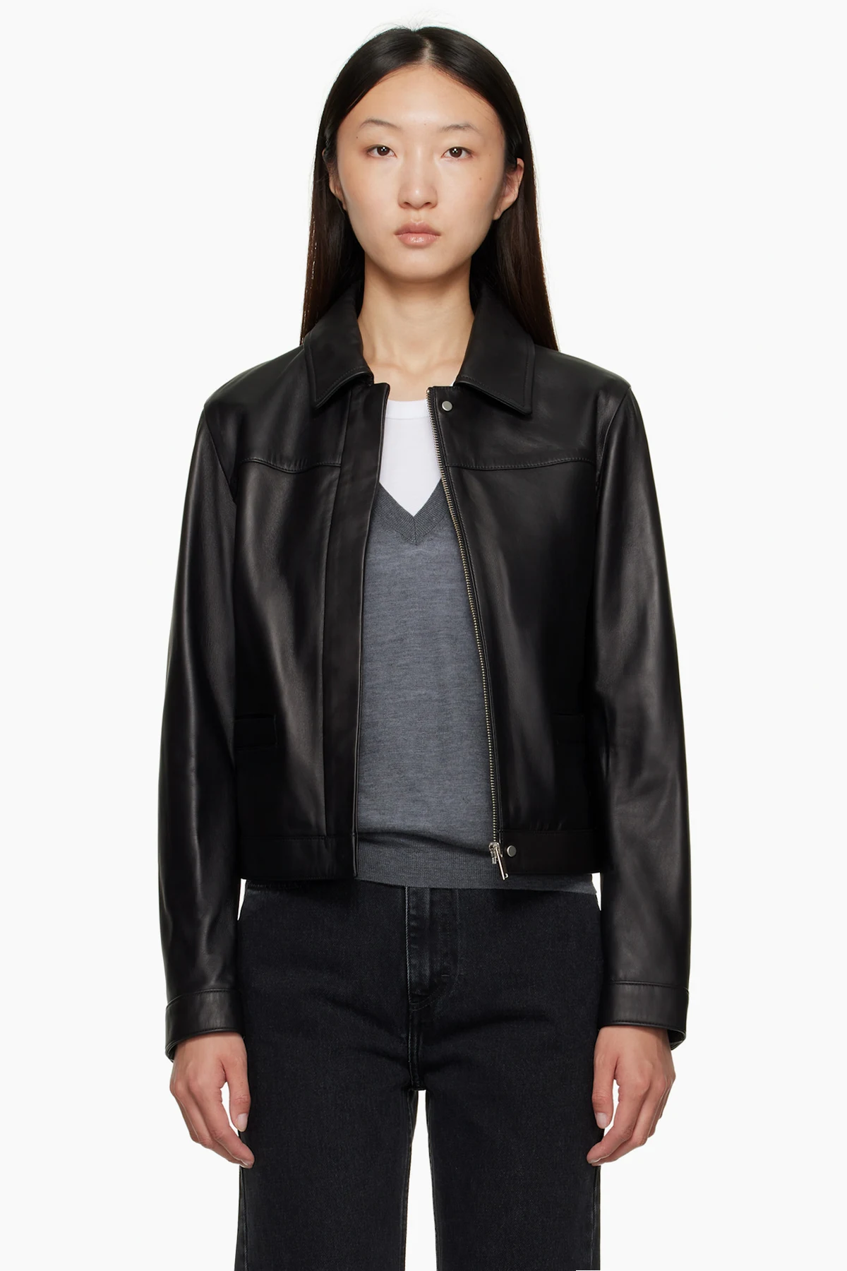 Black Ascot Leather Jacket