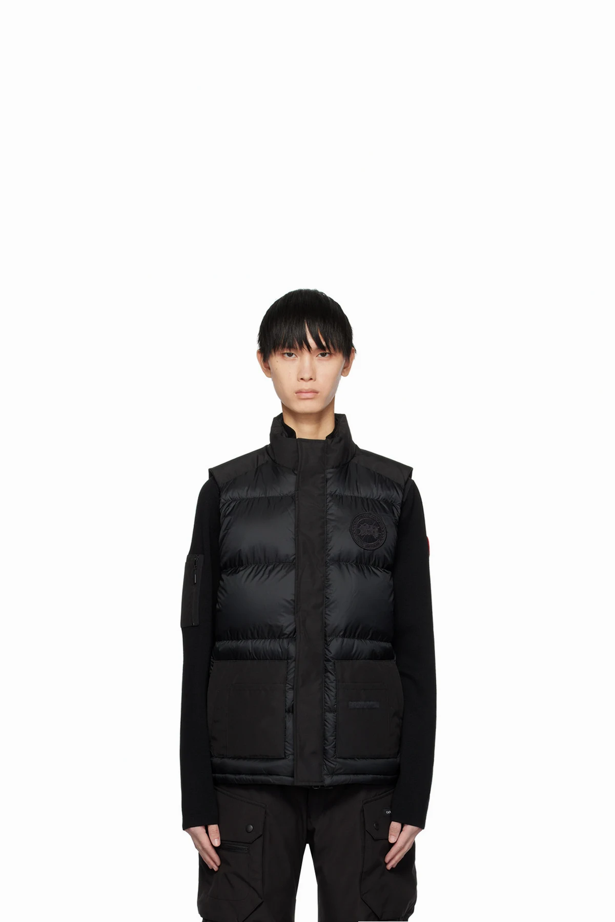 Black 'Black Label' Freestyle Down Vest