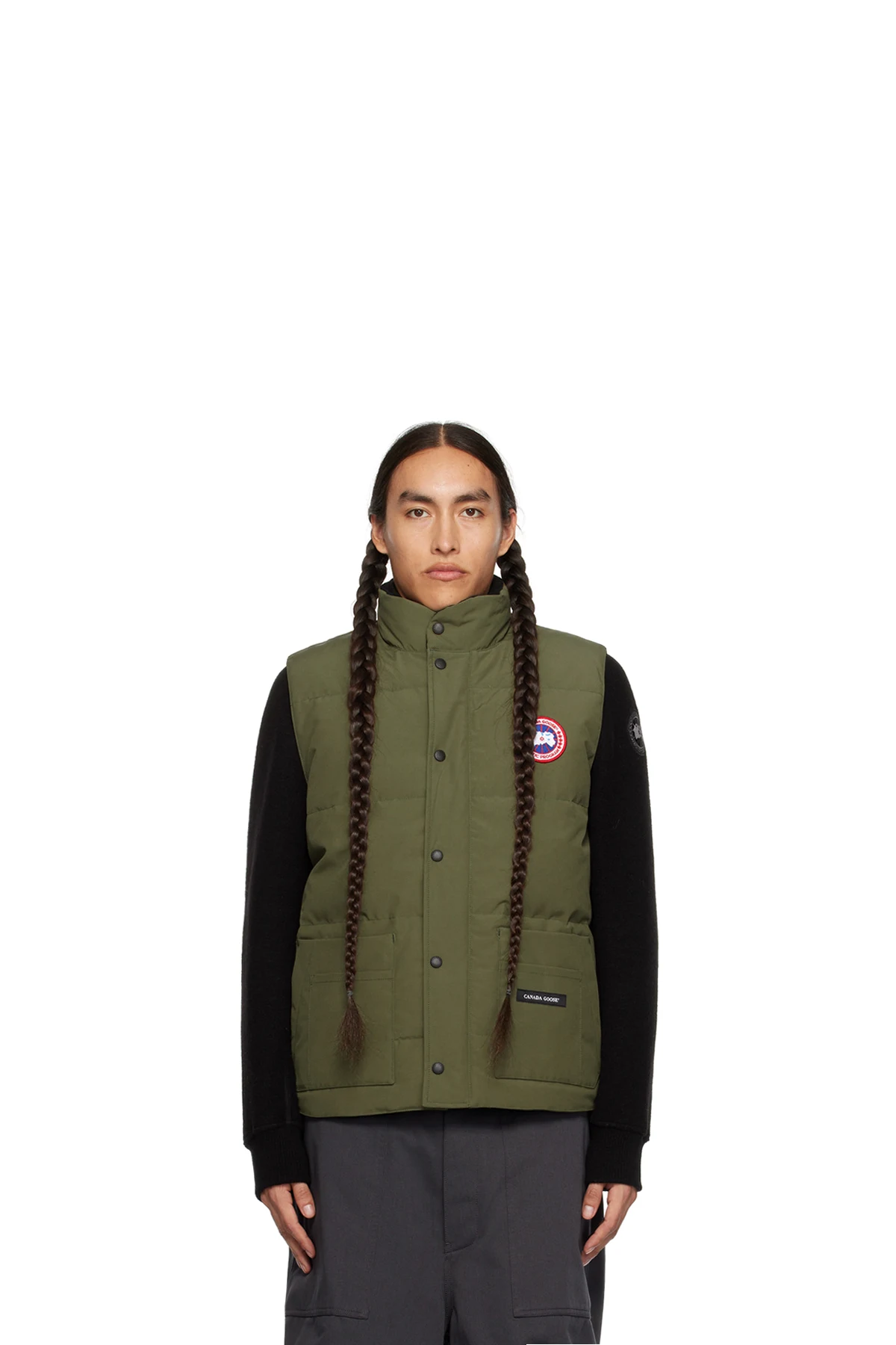 Khaki Freestyle Down Vest
