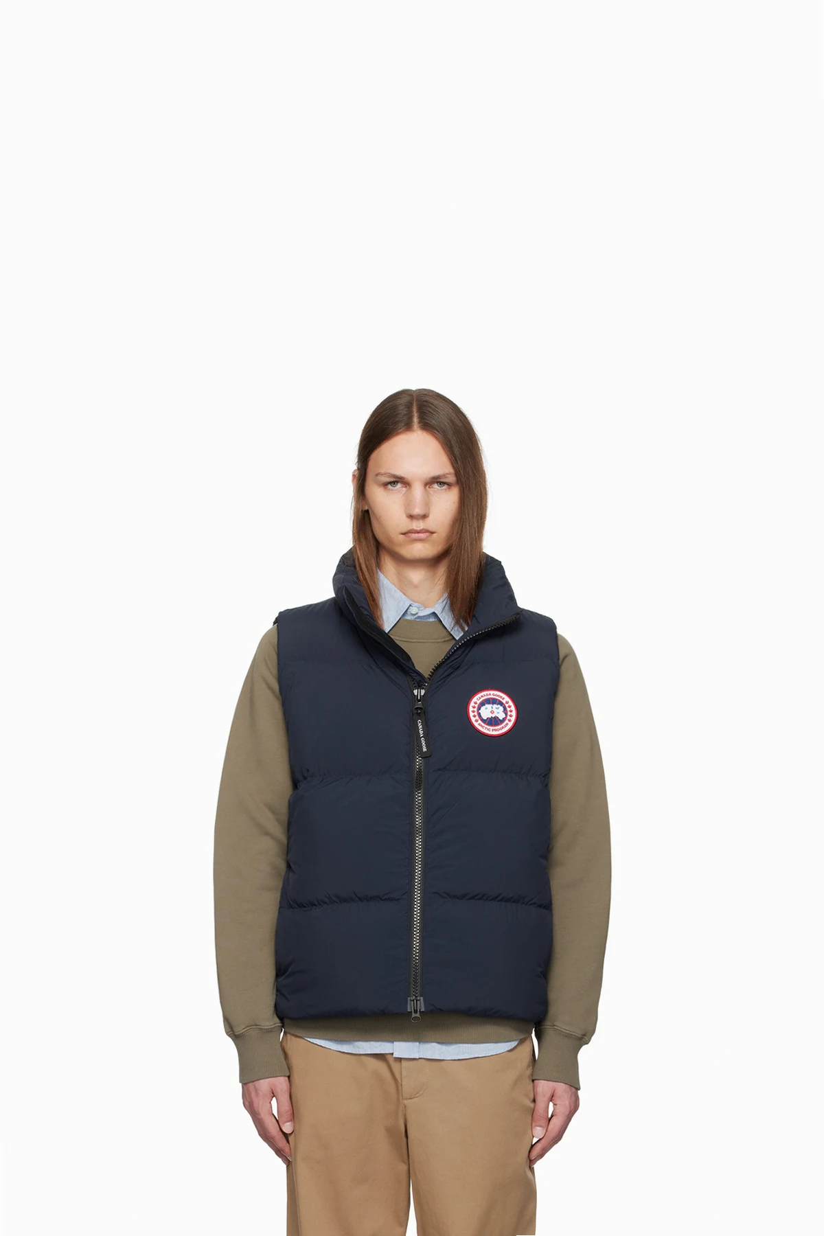 Navy Lawrence Puffer Down Vest