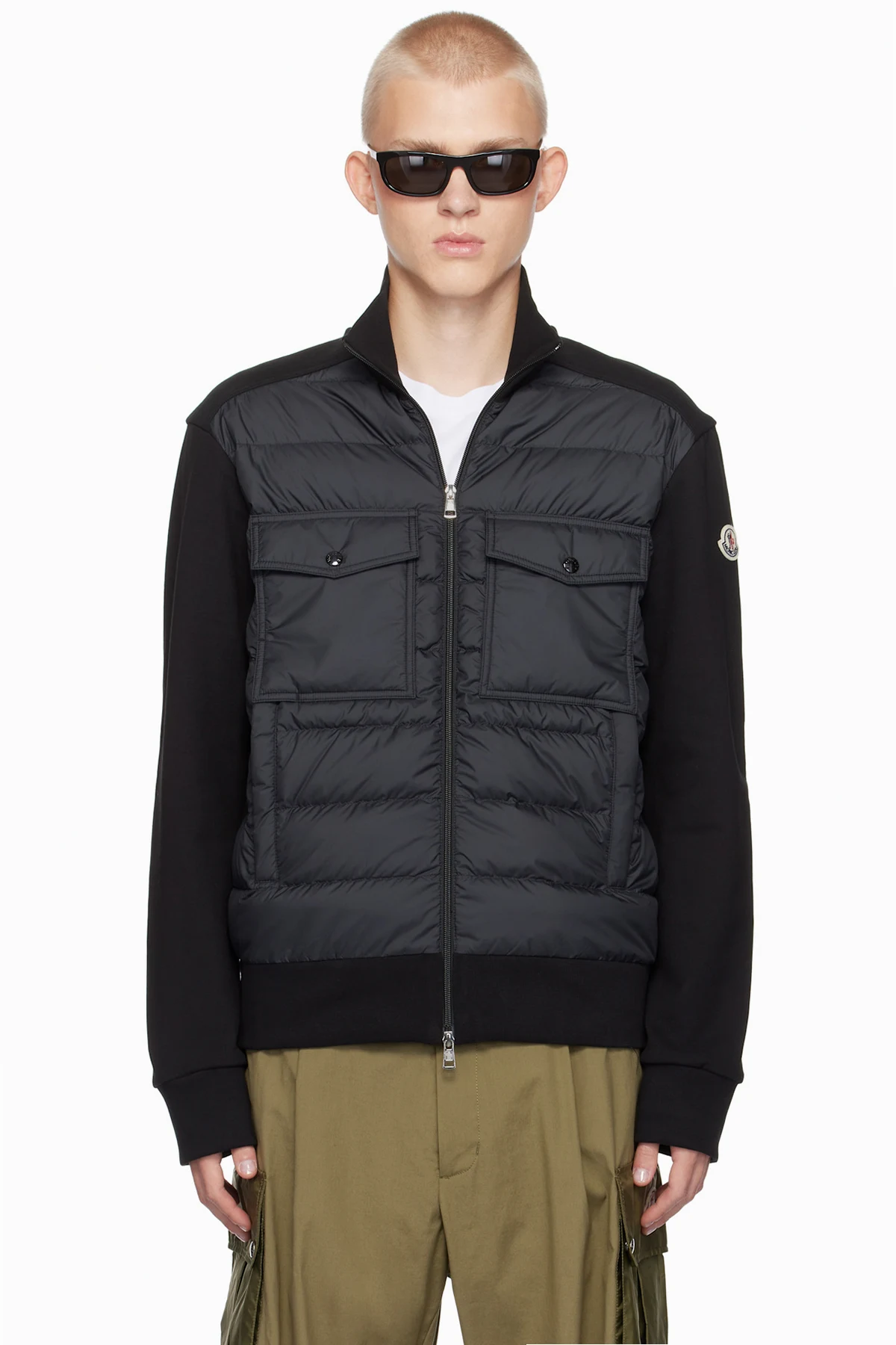 Black Zip Up Down Jacket